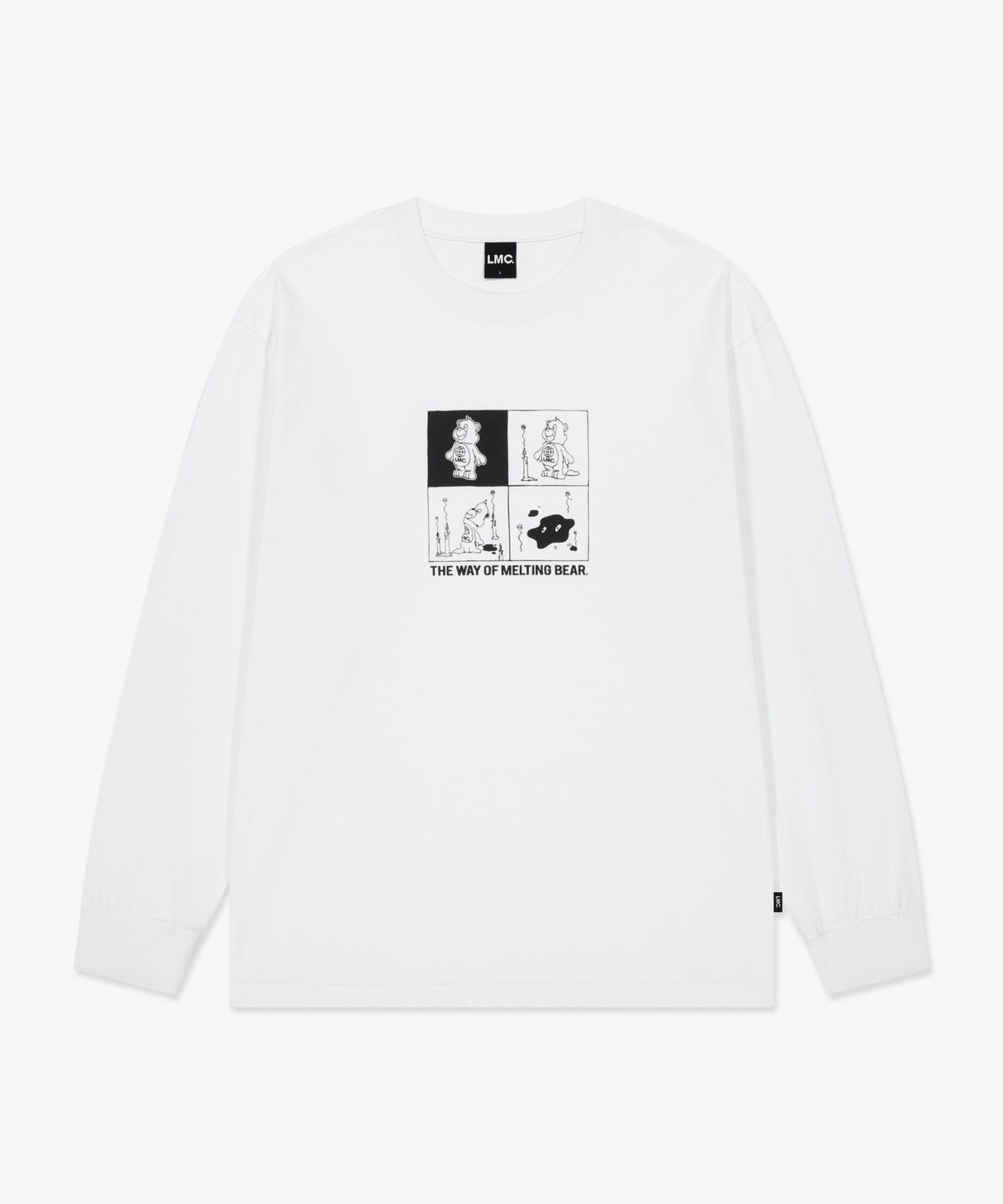 엘엠씨(LMC) MELTING BEAR LONG SLV TEE white