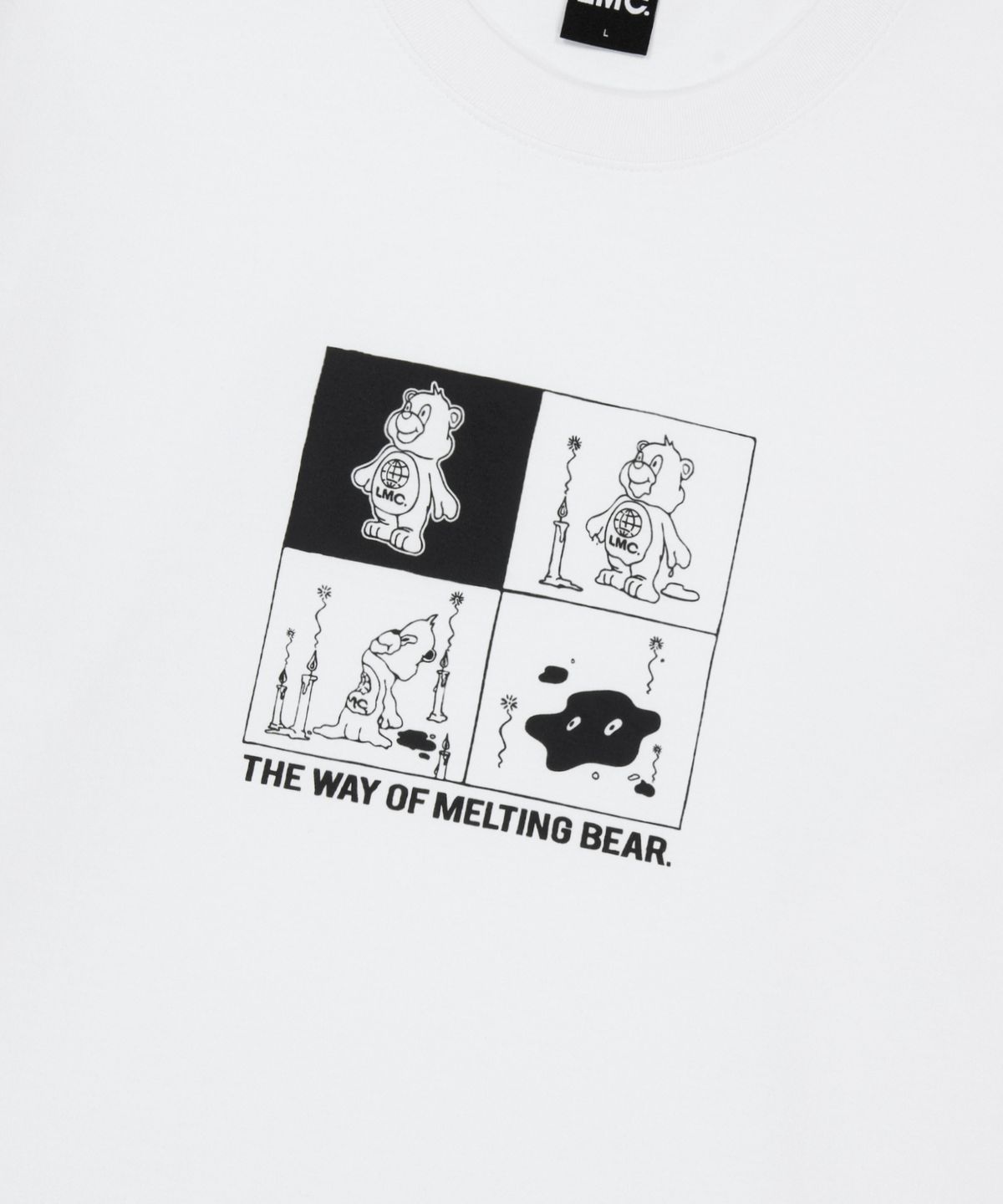 엘엠씨(LMC) MELTING BEAR LONG SLV TEE white