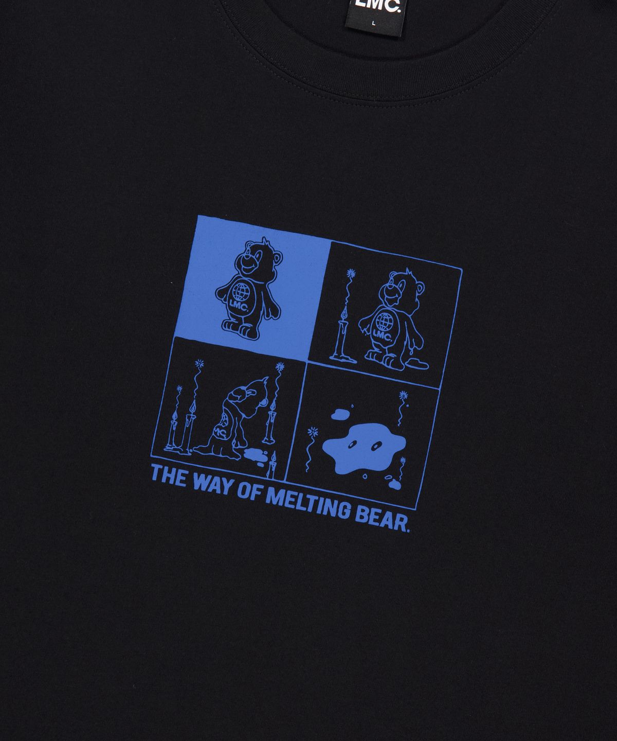 엘엠씨(LMC) MELTING BEAR LONG SLV TEE black