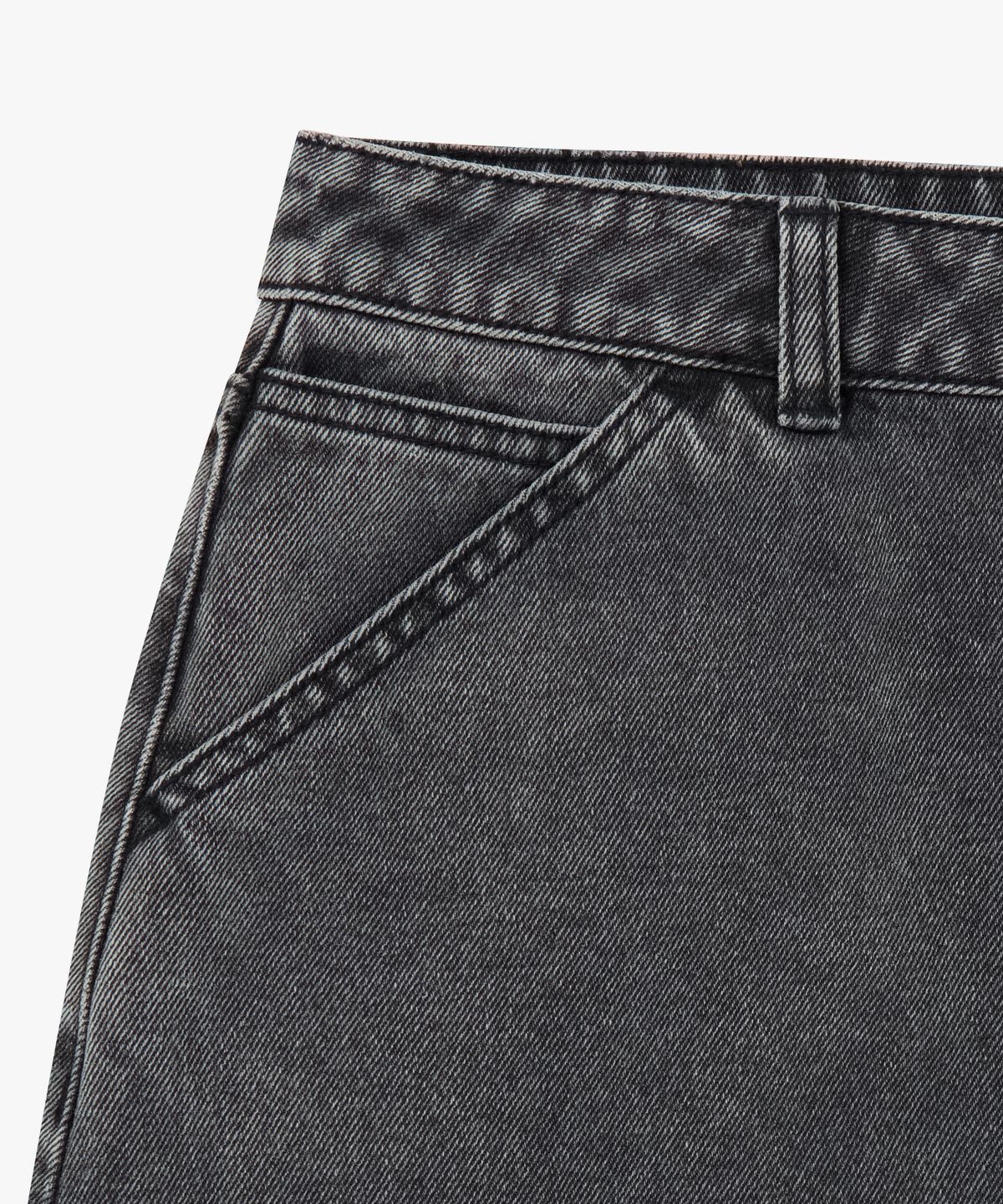 엘엠씨(LMC) WM CNTRST DENIM MIDI SKIRT gray
