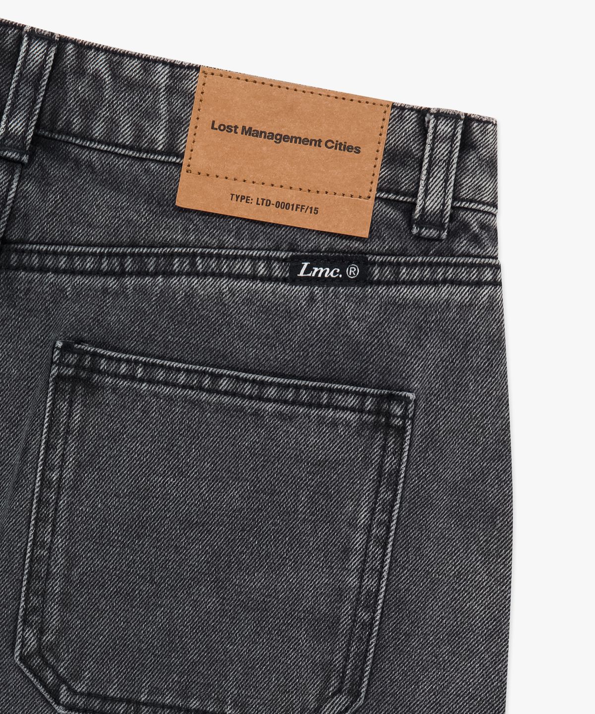 엘엠씨(LMC) WM CNTRST DENIM MIDI SKIRT gray