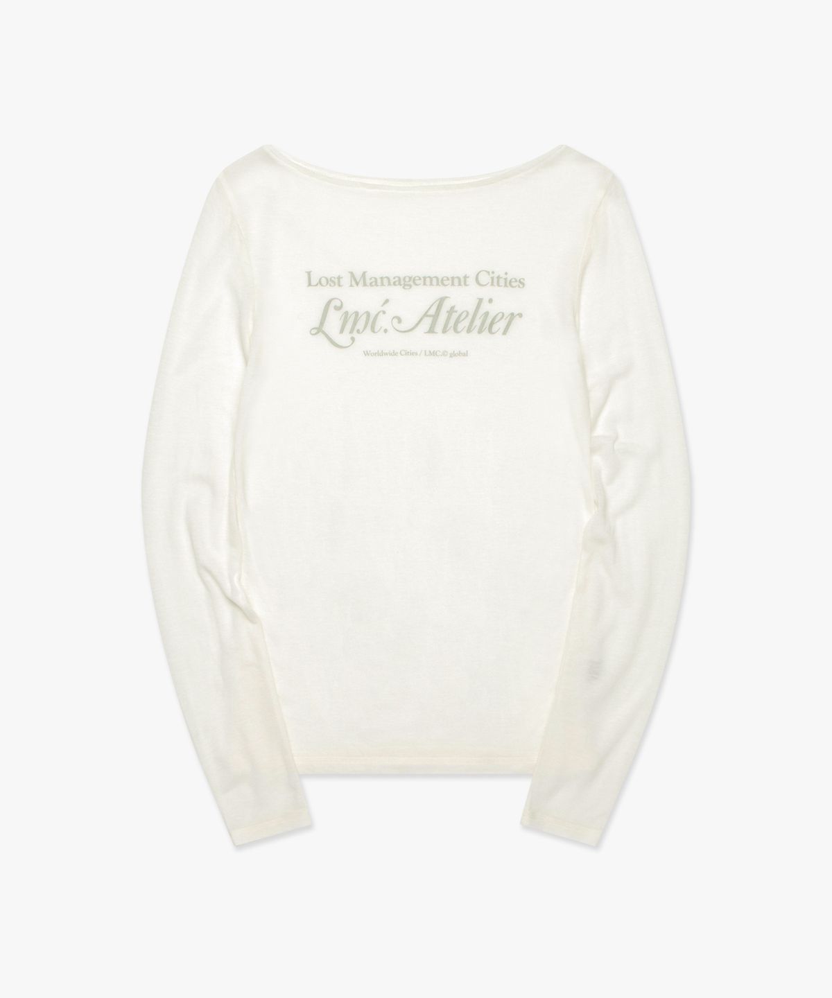 엘엠씨(LMC) WM LMC ATELIER SHEER LONG SLV TEE white