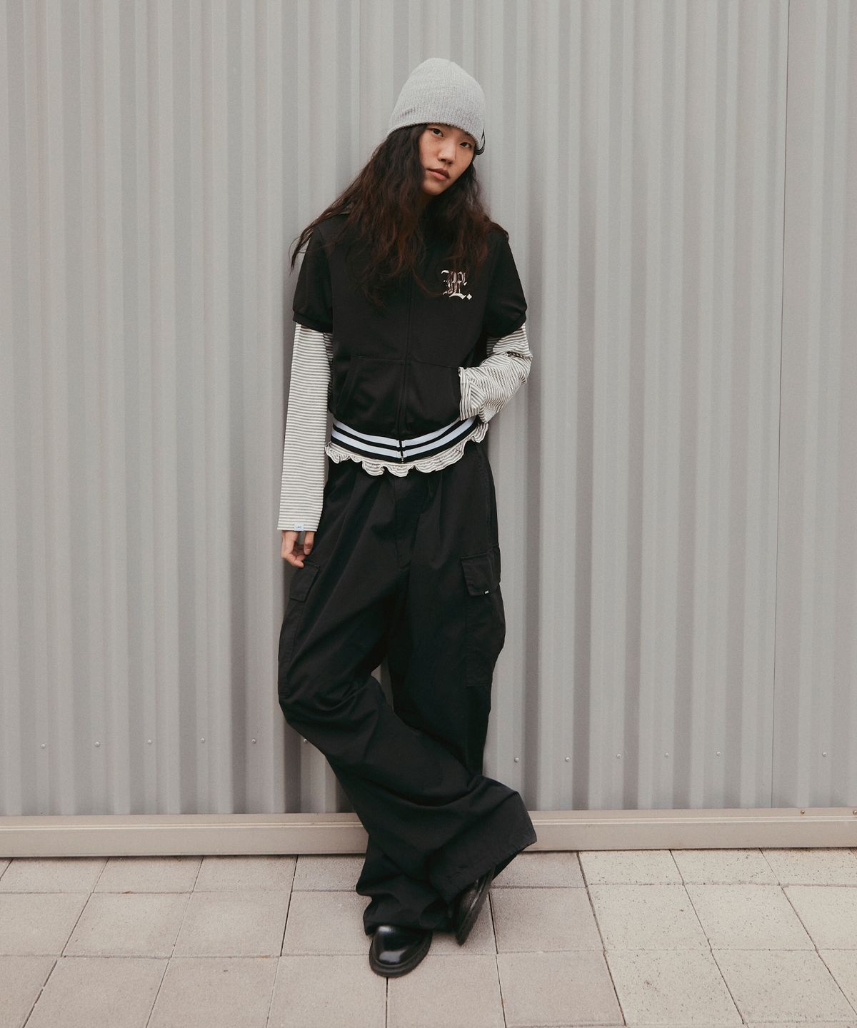 엘엠씨(LMC) WM FRILL LONG SLV TEE white