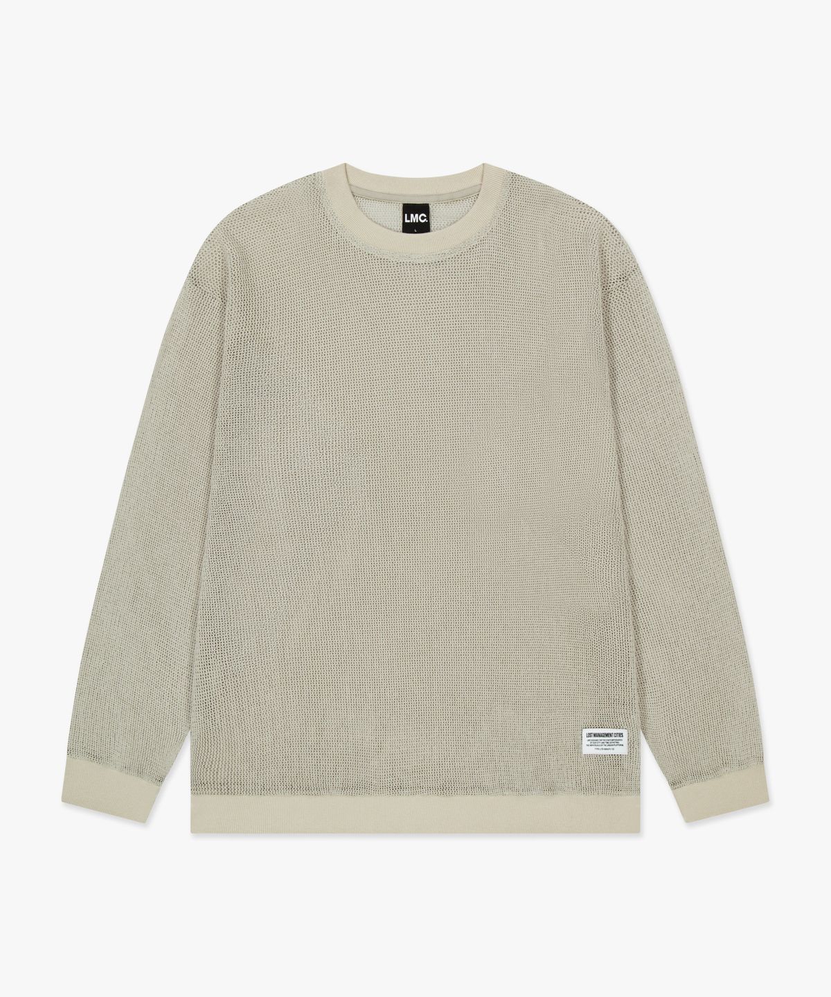 엘엠씨(LMC) MESH LONG SLV TEE light gray