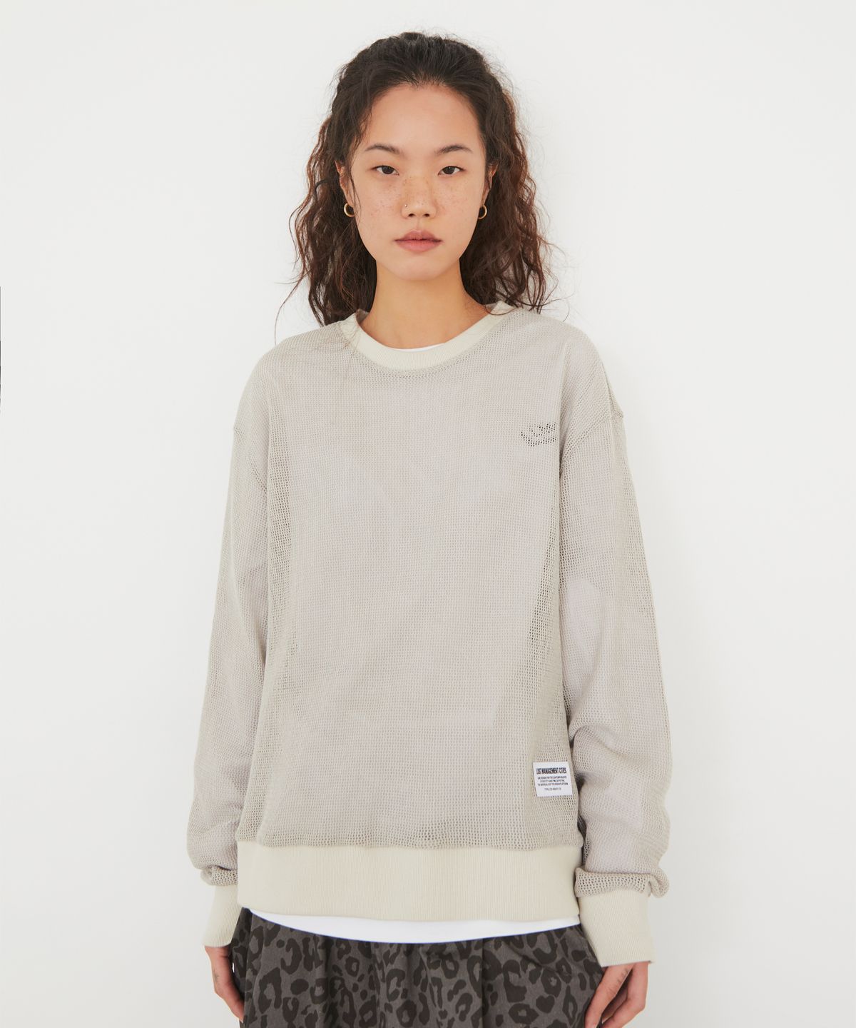 엘엠씨(LMC) MESH LONG SLV TEE charcoal