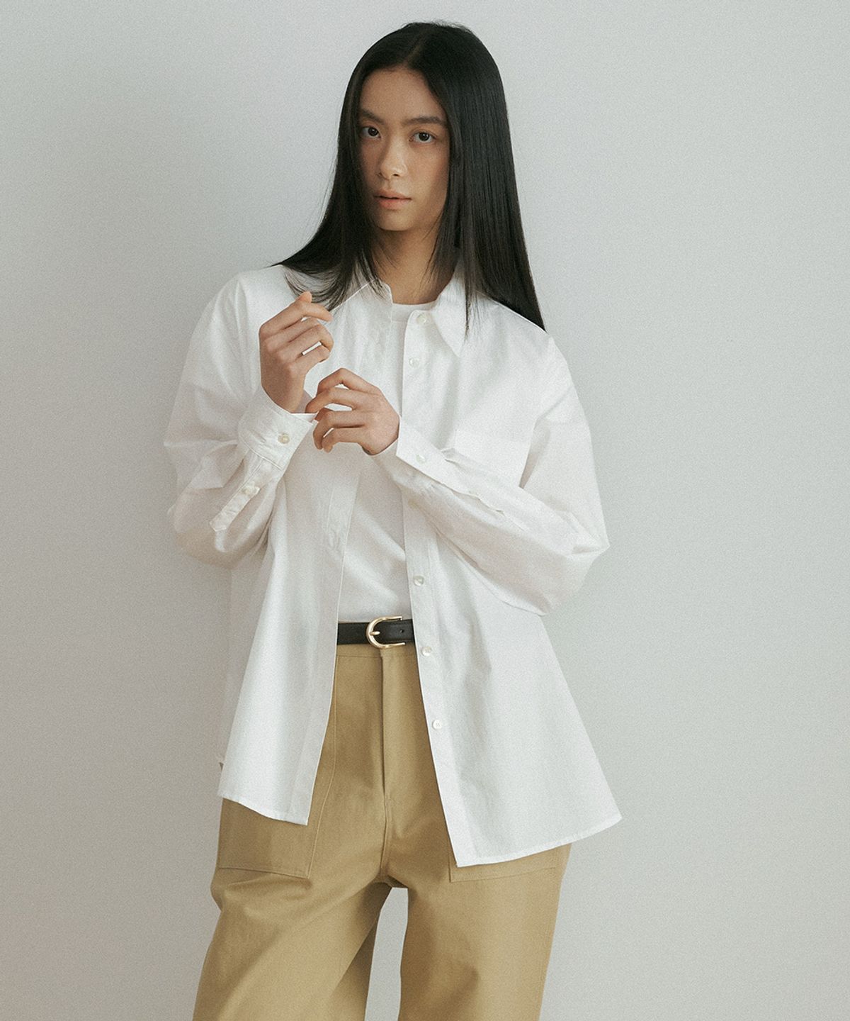 링서울(LINGSEOUL) standard bio shirt-ivory