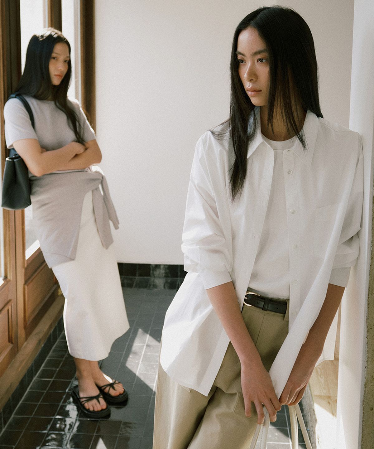 링서울(LINGSEOUL) standard bio shirt-ivory