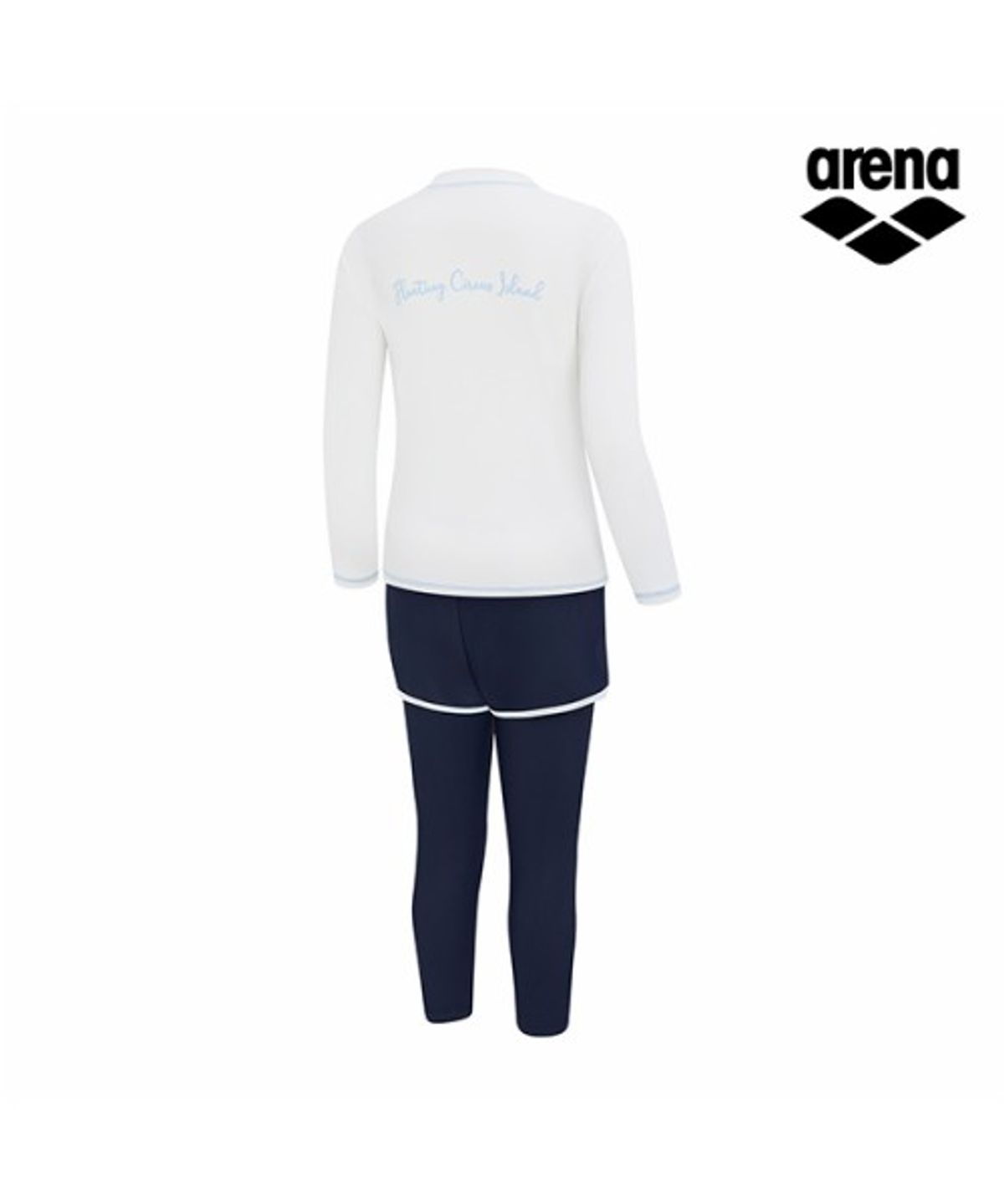 아레나 키즈(ARENA KIDS) 유스 래쉬가드 세트 A6BG1GS82WHT