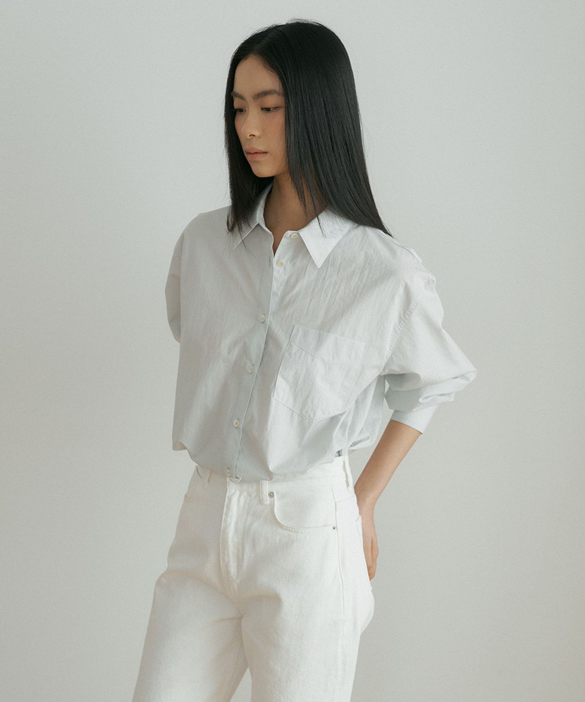 링서울(LINGSEOUL) standard bio shirt-mint