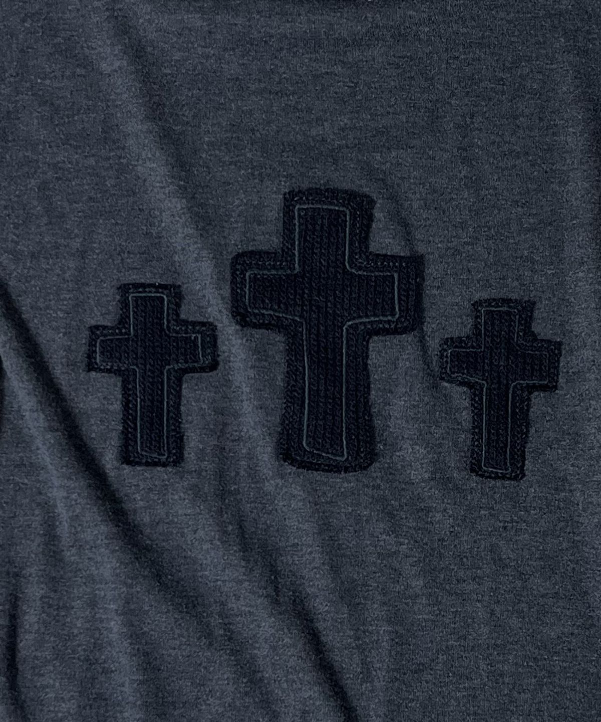 스케이터락(SK8ER ROCK) Cross Soft Layered T-Shirt ((charcoal*gray))