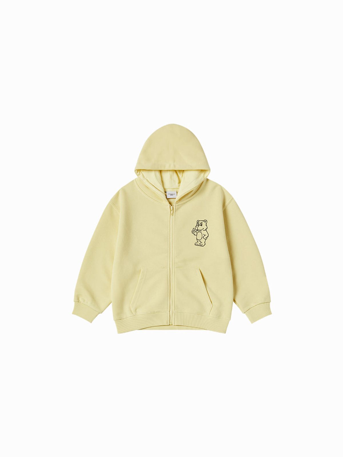 아크메드라비 키즈(acmedelaviekids) KIDS BASIC AC BEAR HOODIE ZIP UP (4 COLOR)