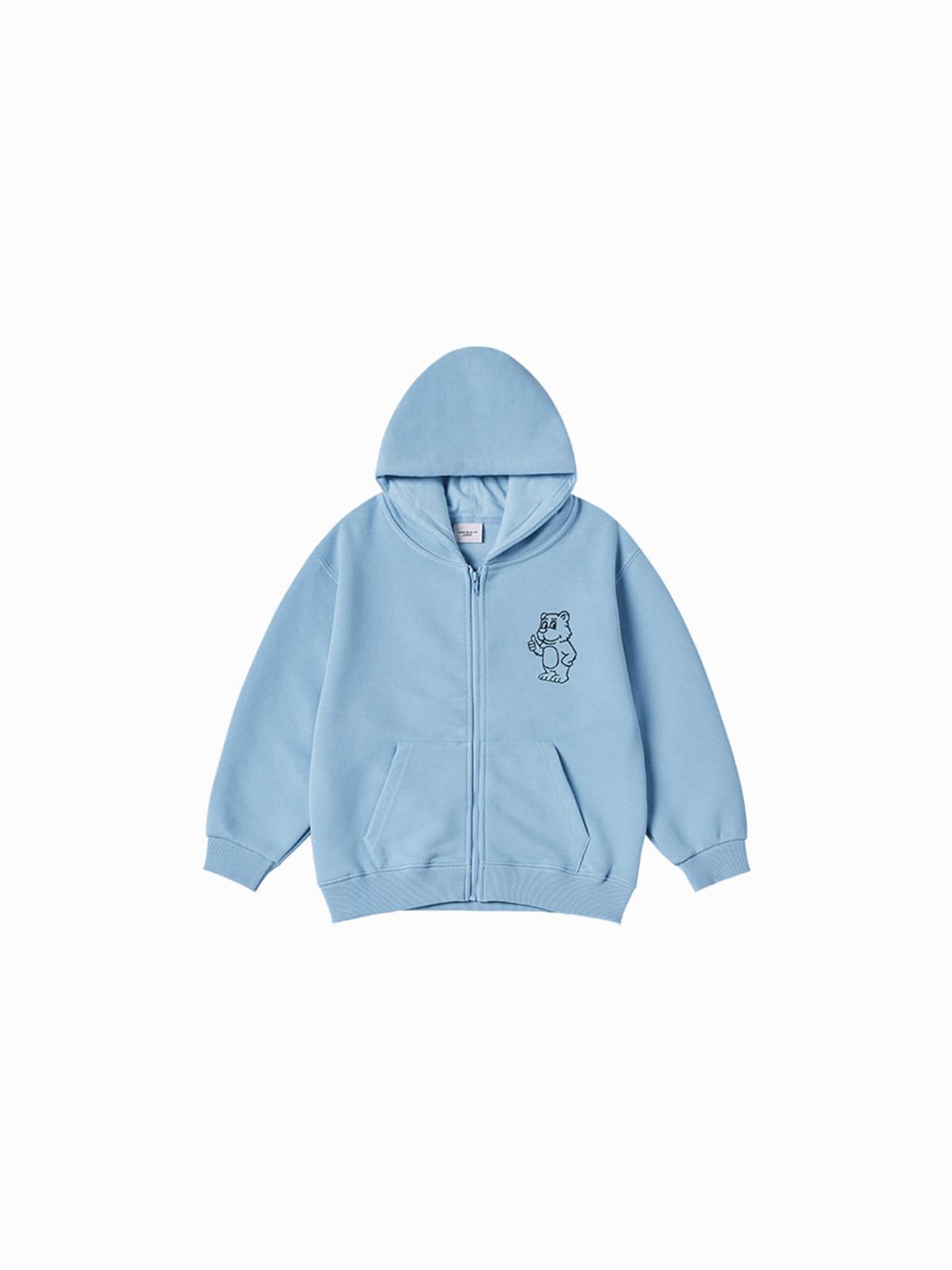 아크메드라비 키즈(acmedelaviekids) KIDS BASIC AC BEAR HOODIE ZIP UP (4 COLOR)