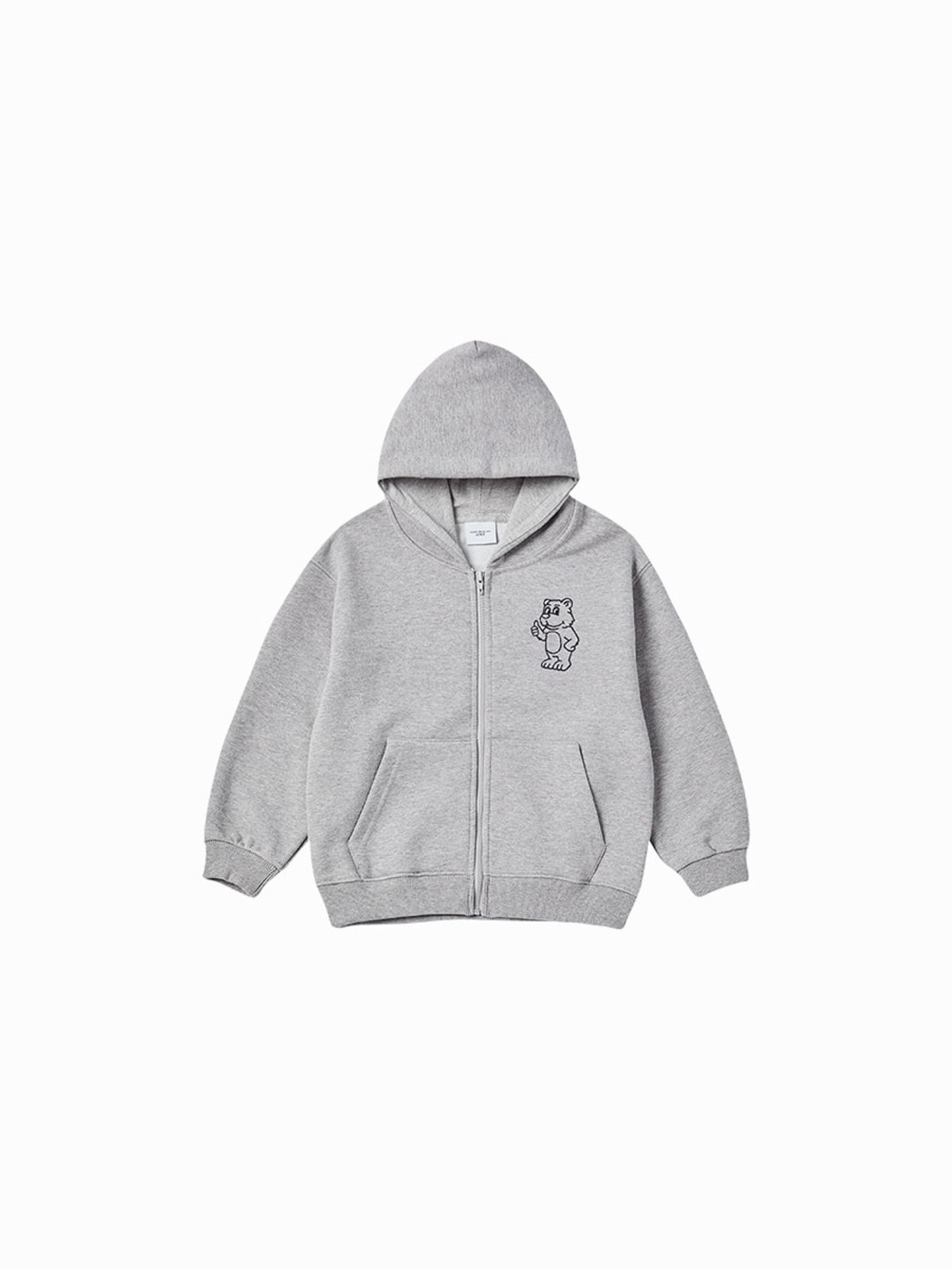 아크메드라비 키즈(acmedelaviekids) KIDS BASIC AC BEAR HOODIE ZIP UP (4 COLOR)
