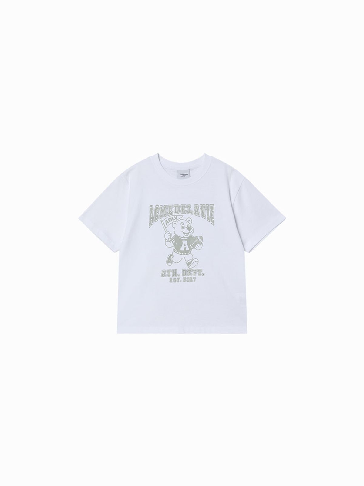 아크메드라비 키즈(acmedelaviekids) KIDS FOOTBALL AC BEAR SHORT SLEEVE T-SHIRT (3 COLOR)
