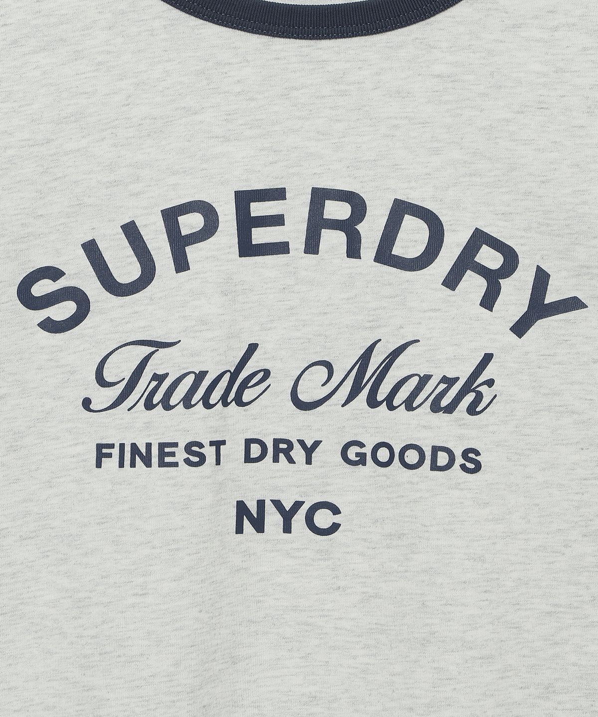 슈퍼드라이(SUPERDRY) 우먼스 로고 링거 티셔츠2 라이트그레이 SDFISCQ66LGR