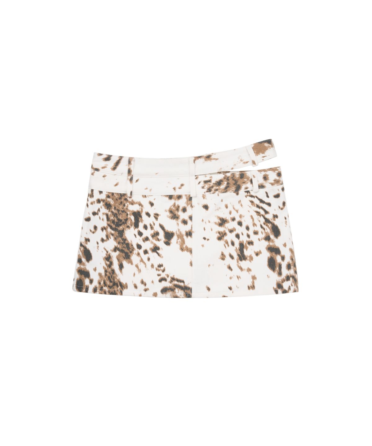 길라아카이브(GILAARCHIVE) CUT OUT DOUBLE WAIST BUTTON SKIRTS_WHITE