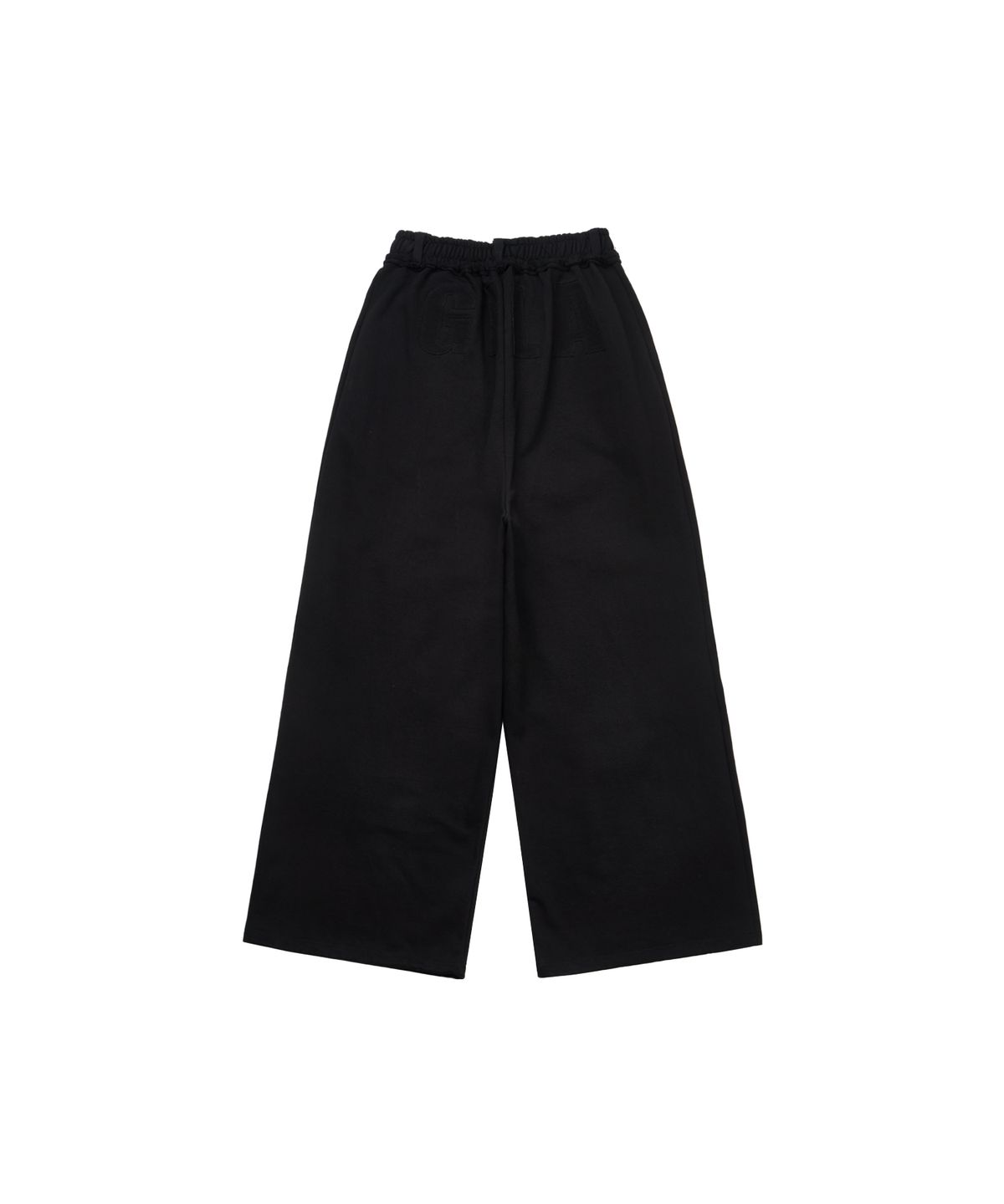 길라아카이브(GILAARCHIVE) STITCHED BOLD LOGO SWEAT PANTS_BLACK
