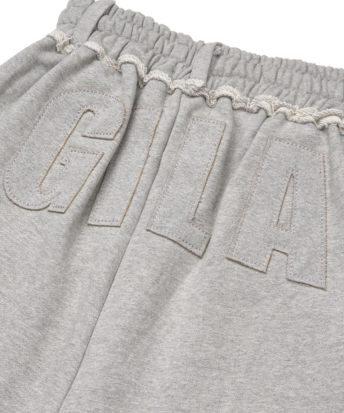 길라아카이브(GILAARCHIVE) STITCHED BOLD LOGO SWEAT PANTS_GREY