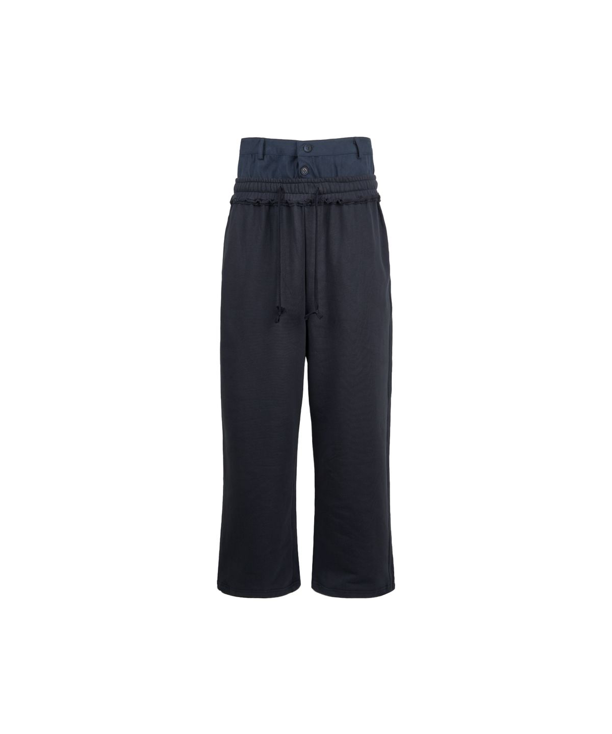 길라아카이브(GILAARCHIVE) LAYERED WAIST SWEAT PANTS_NAVY