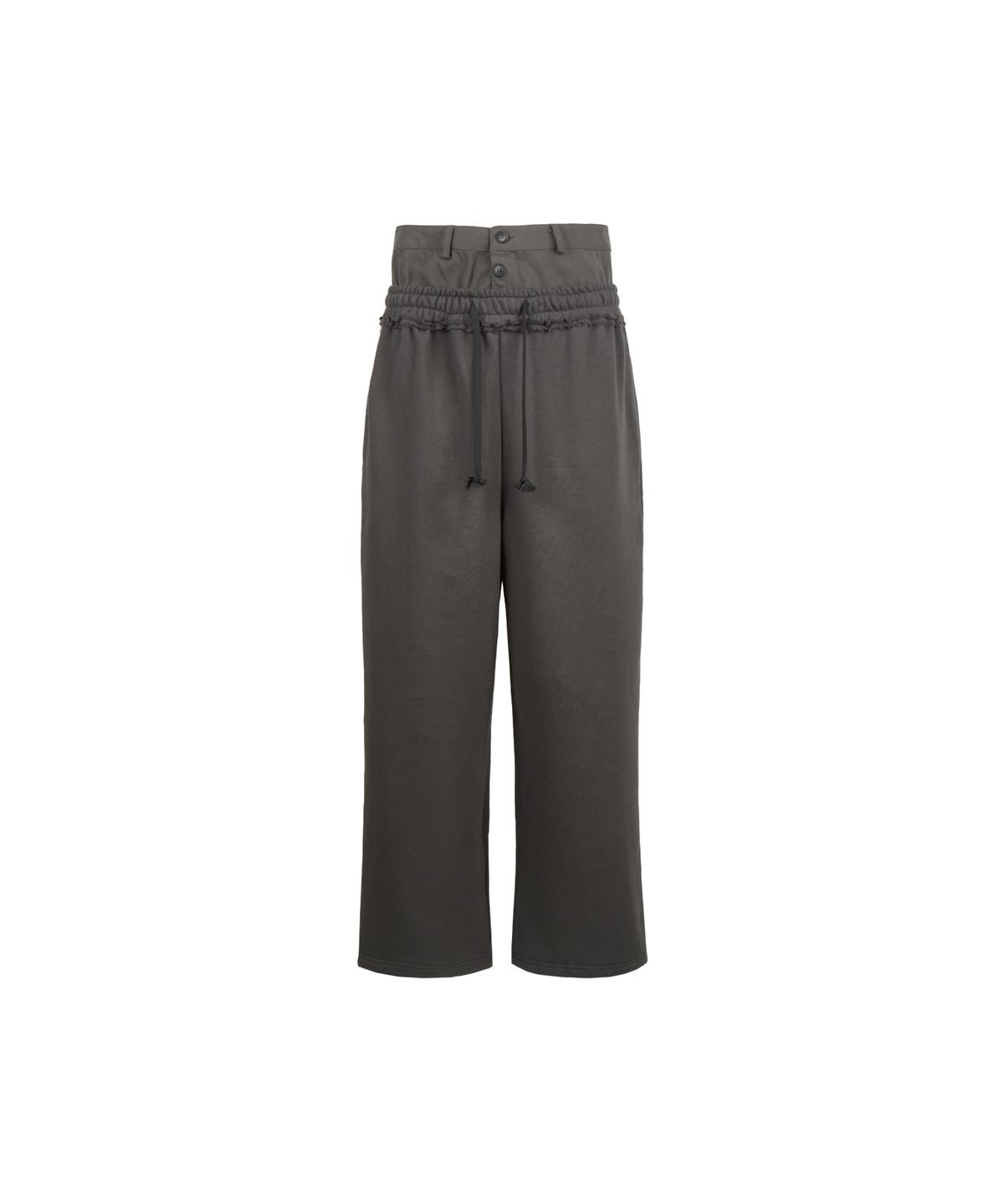 길라아카이브(GILAARCHIVE) LAYERED WAIST SWEAT PANTS_CHARCOAL