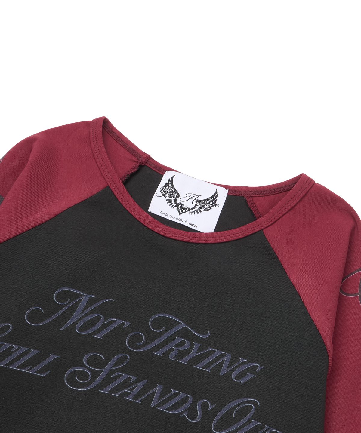 길라아카이브(GILAARCHIVE) TWO TONE RAGLAN LONG SLEEVE_BLACK