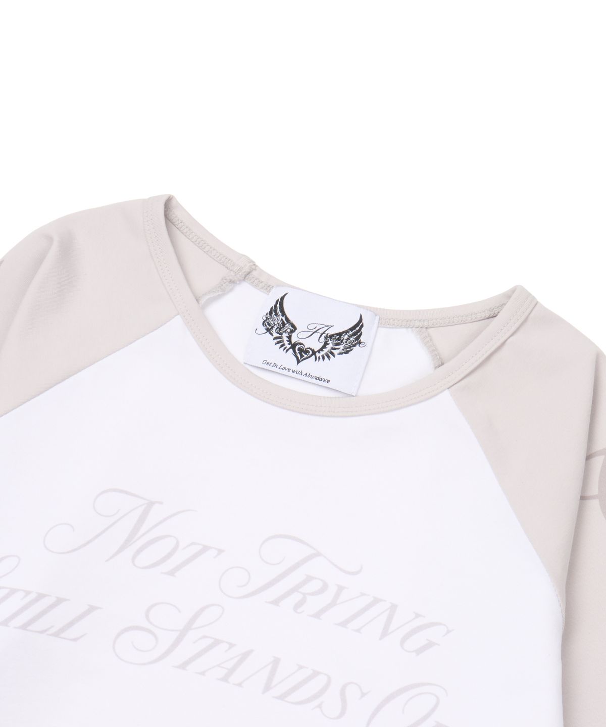 길라아카이브(GILAARCHIVE) TWO TONE RAGLAN LONG SLEEVE_IVORY