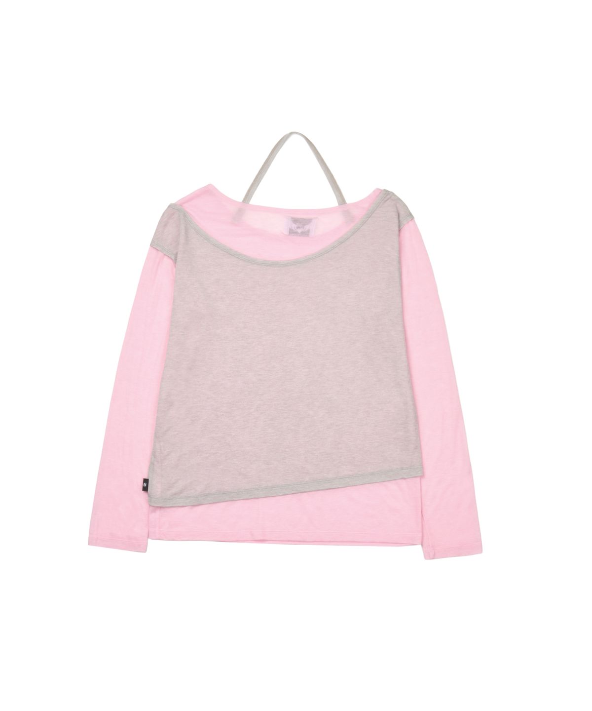 길라아카이브(GILAARCHIVE) LAYERED GRAPHIC SHEER LONG SLEEVE_PINK