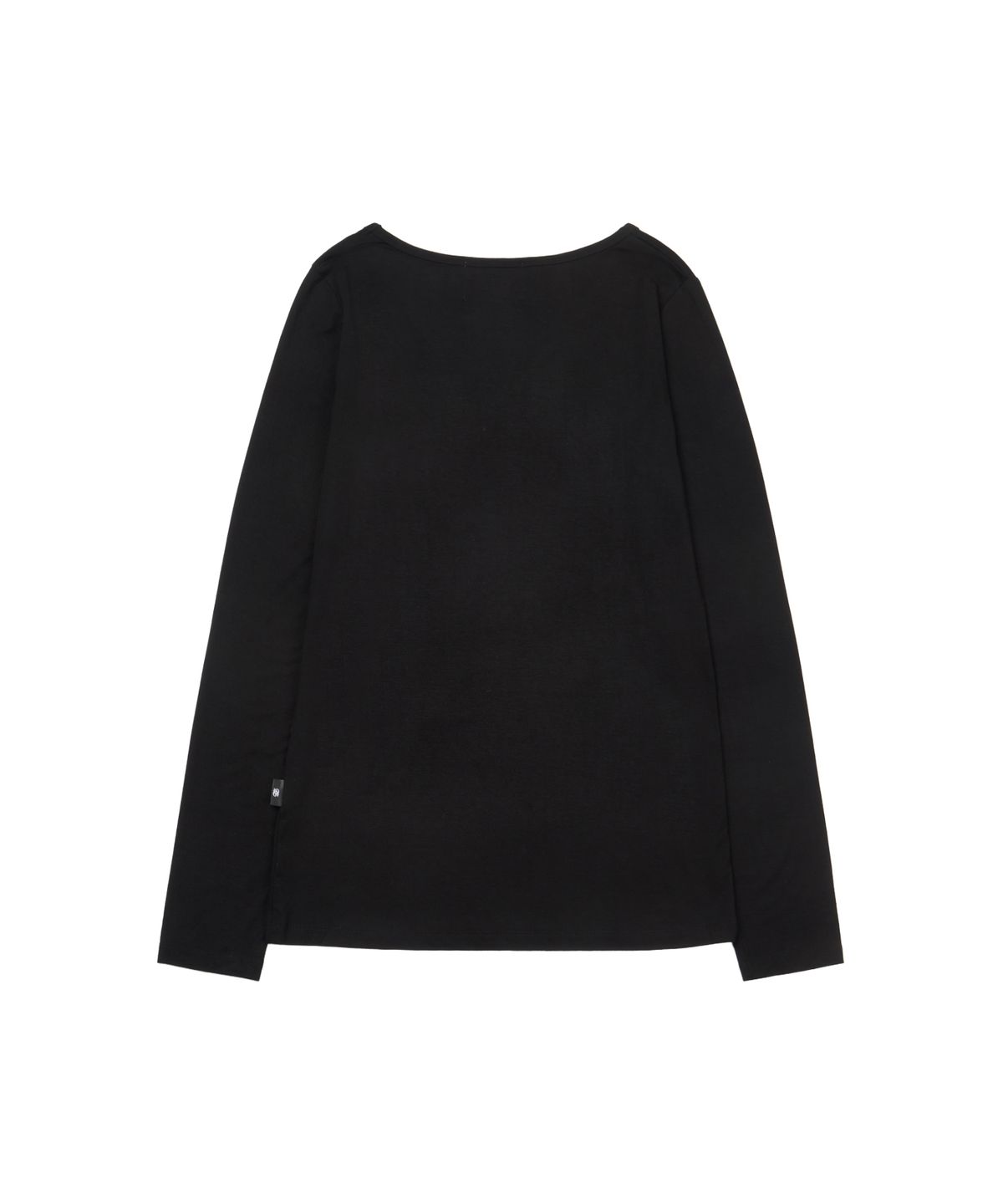 길라아카이브(GILAARCHIVE) USA LOGO V NECK LONG SLEEVE_BLACK