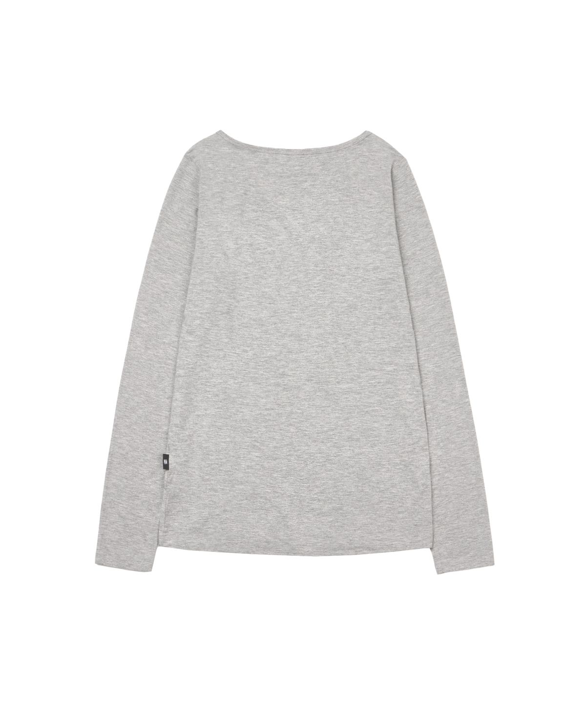 길라아카이브(GILAARCHIVE) USA LOGO V NECK LONG SLEEVE_GREY