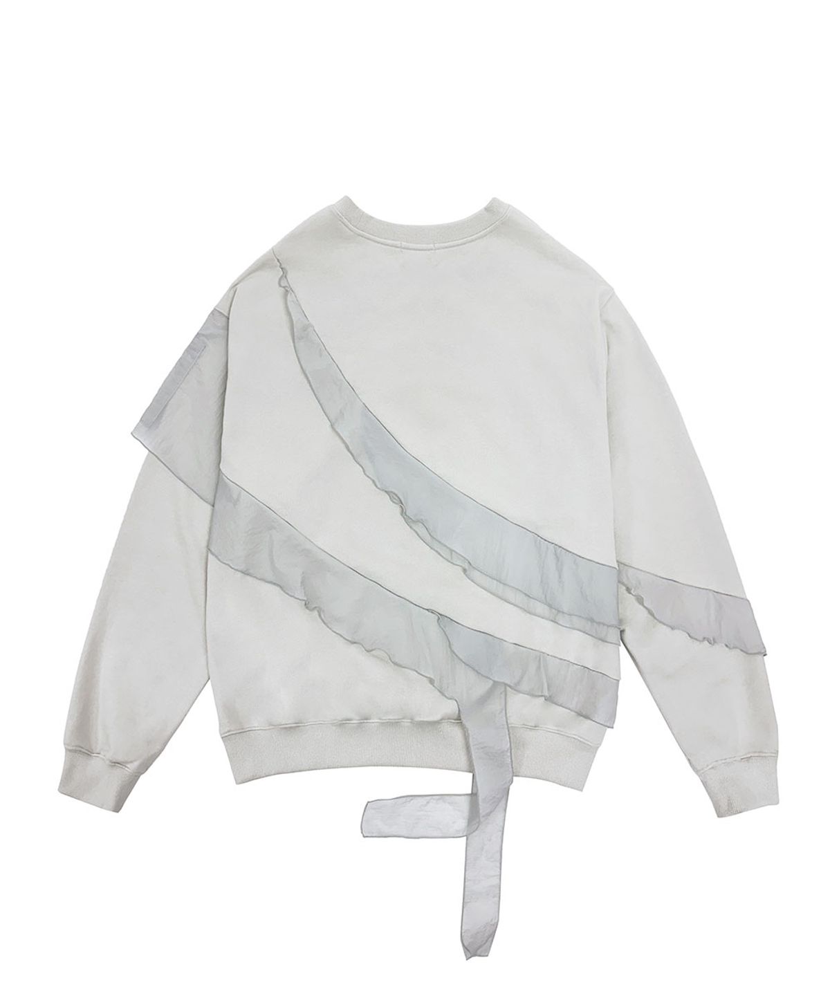 디프런티스(DIFFERENTIS) Sheer Ruffled Sweatshirt (OT)