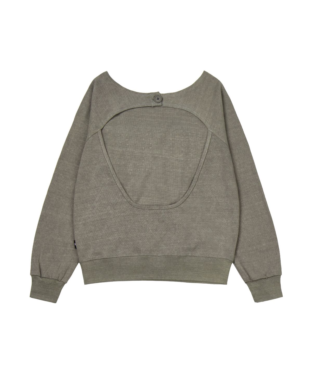 길라아카이브(GILAARCHIVE) BOLD LOGO BACKLESS SWEAT SHIRTS_BEIGE