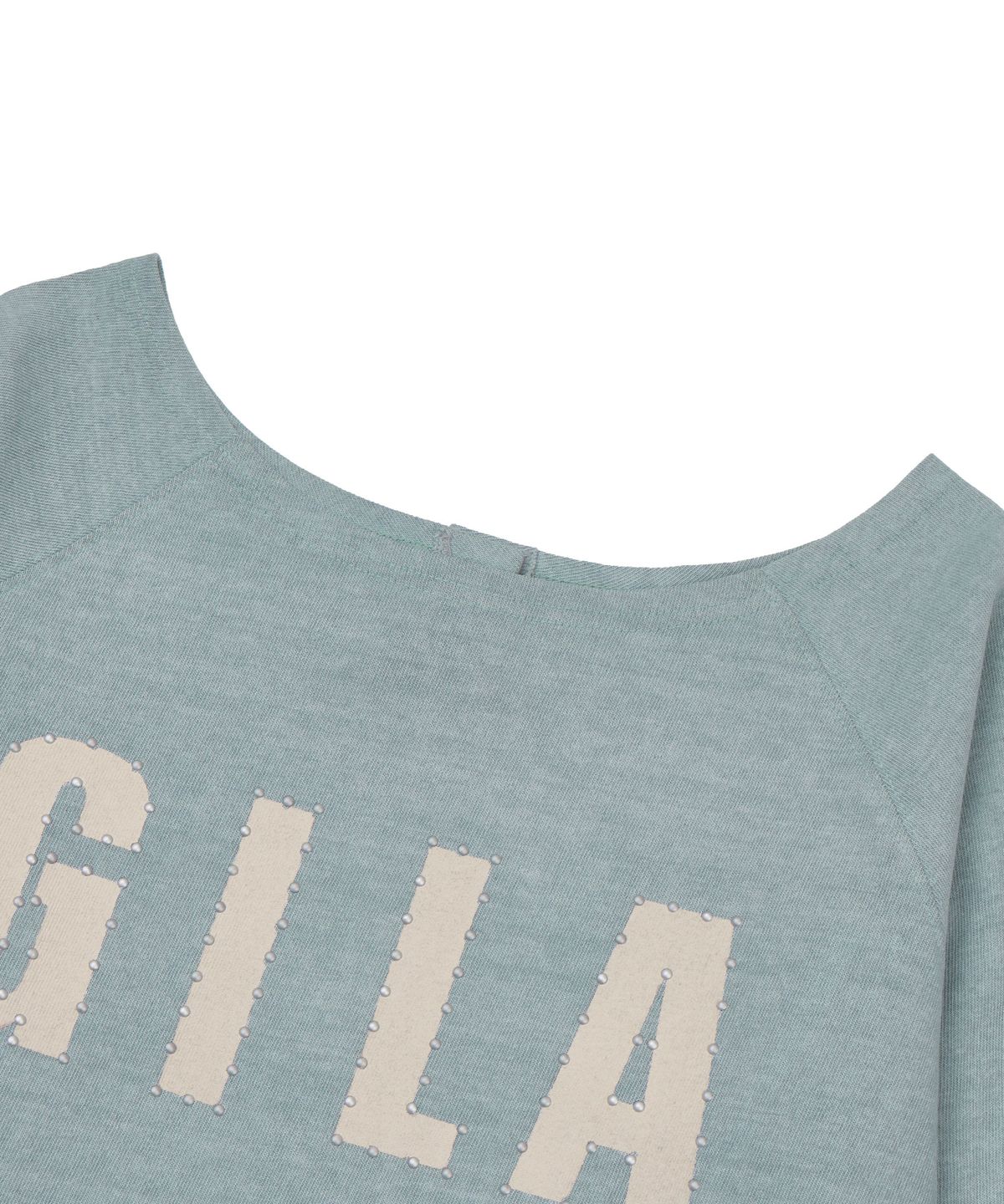 길라아카이브(GILAARCHIVE) BOLD LOGO BACKLESS SWEAT SHIRTS_SKY BLUE
