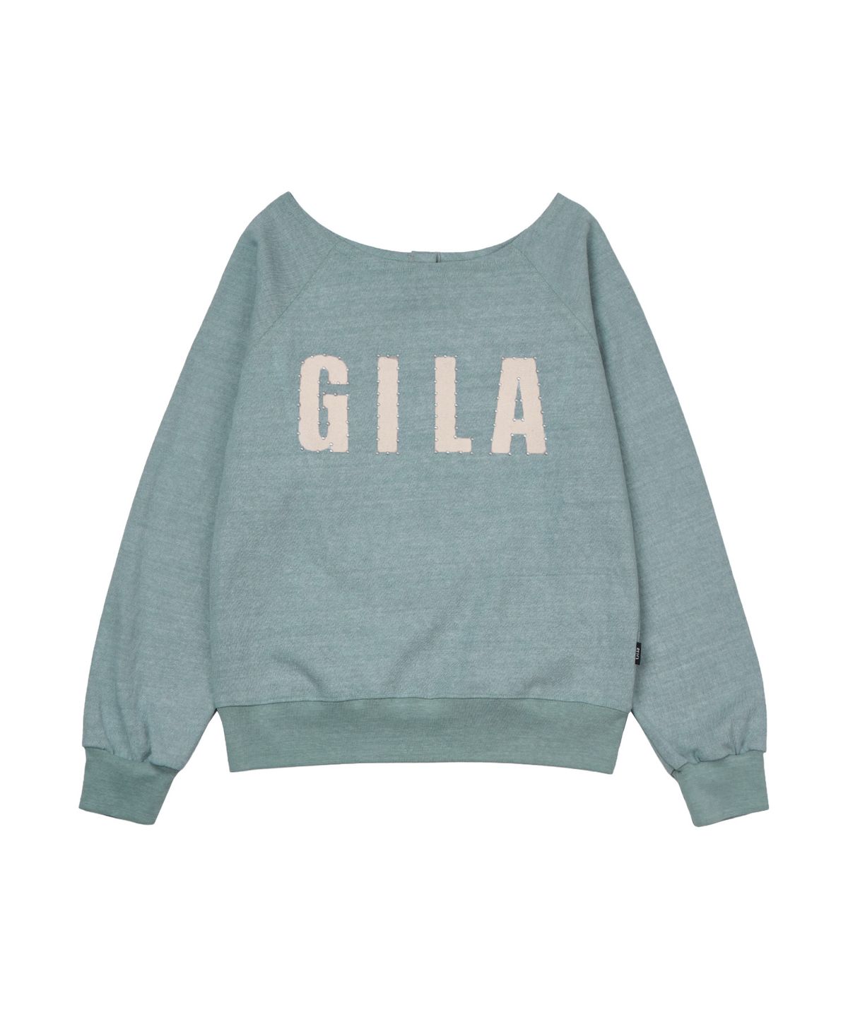 길라아카이브(GILAARCHIVE) BOLD LOGO BACKLESS SWEAT SHIRTS_SKY BLUE