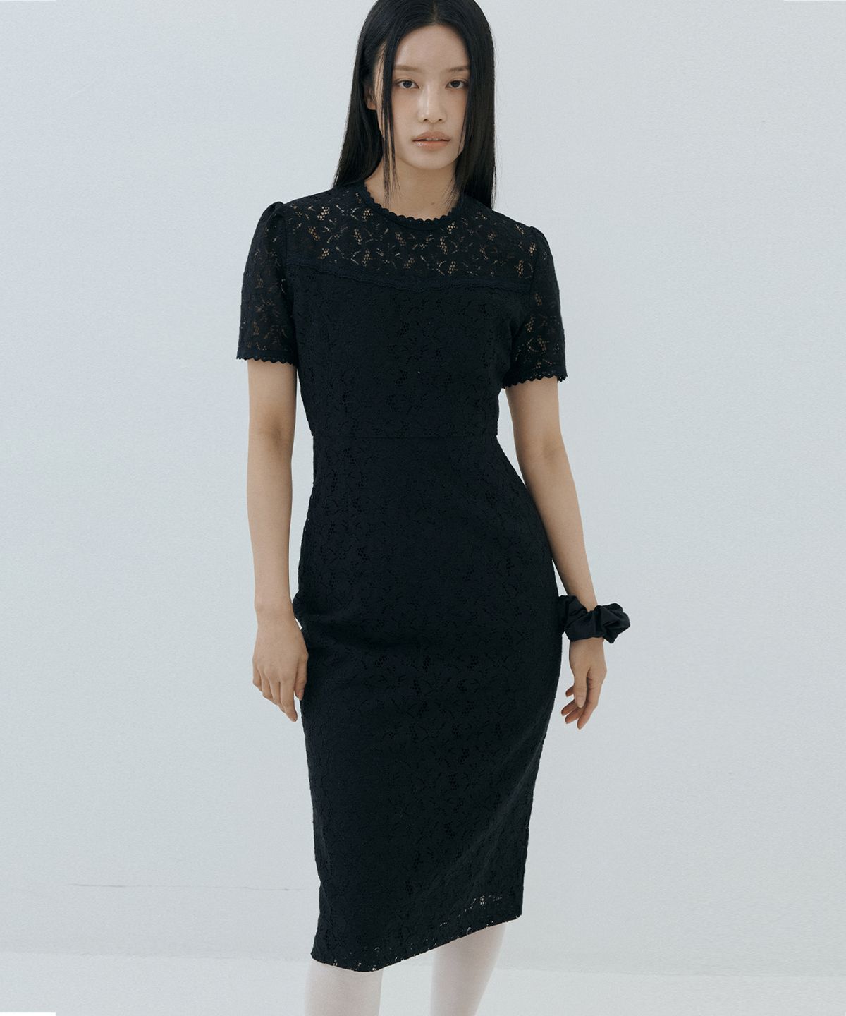 루시르주(LUCIR ZU) Roha Lace Dress (black)