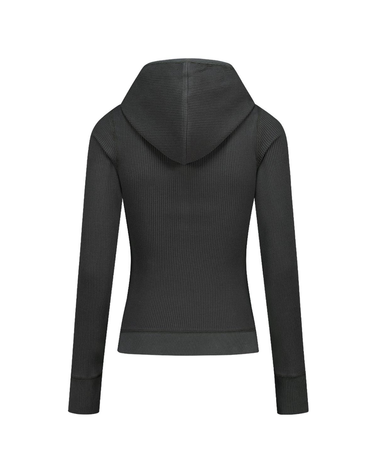 에즈이프 캘리(ASIF CALIE) WAFFLE HOODIE BUTTON LONG SLEEVE CHARCOAL