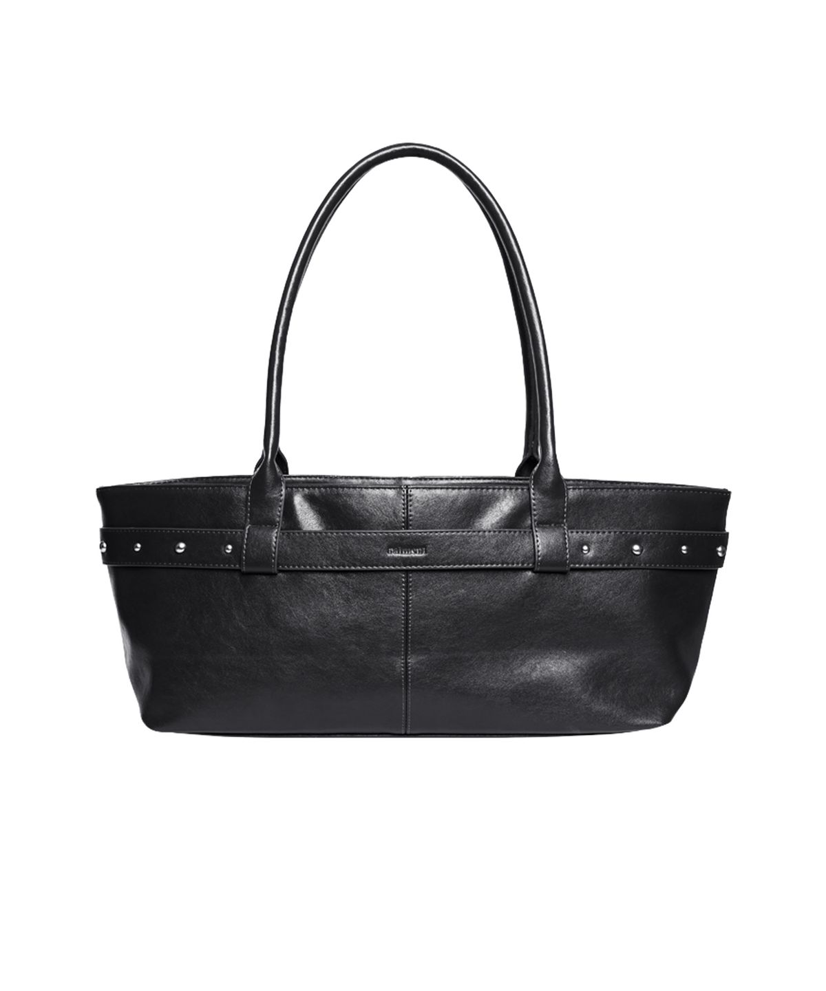 레이몬트(RAIMENT) Stud Strap Boat Bag_Black