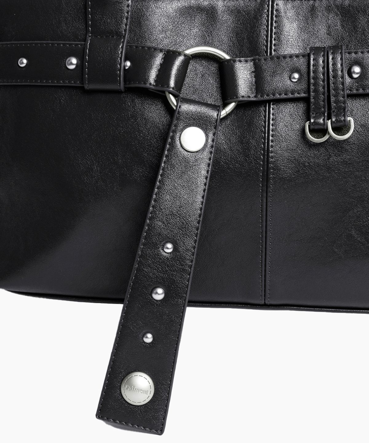 레이몬트(RAIMENT) Stud Strap Boat Bag_Black