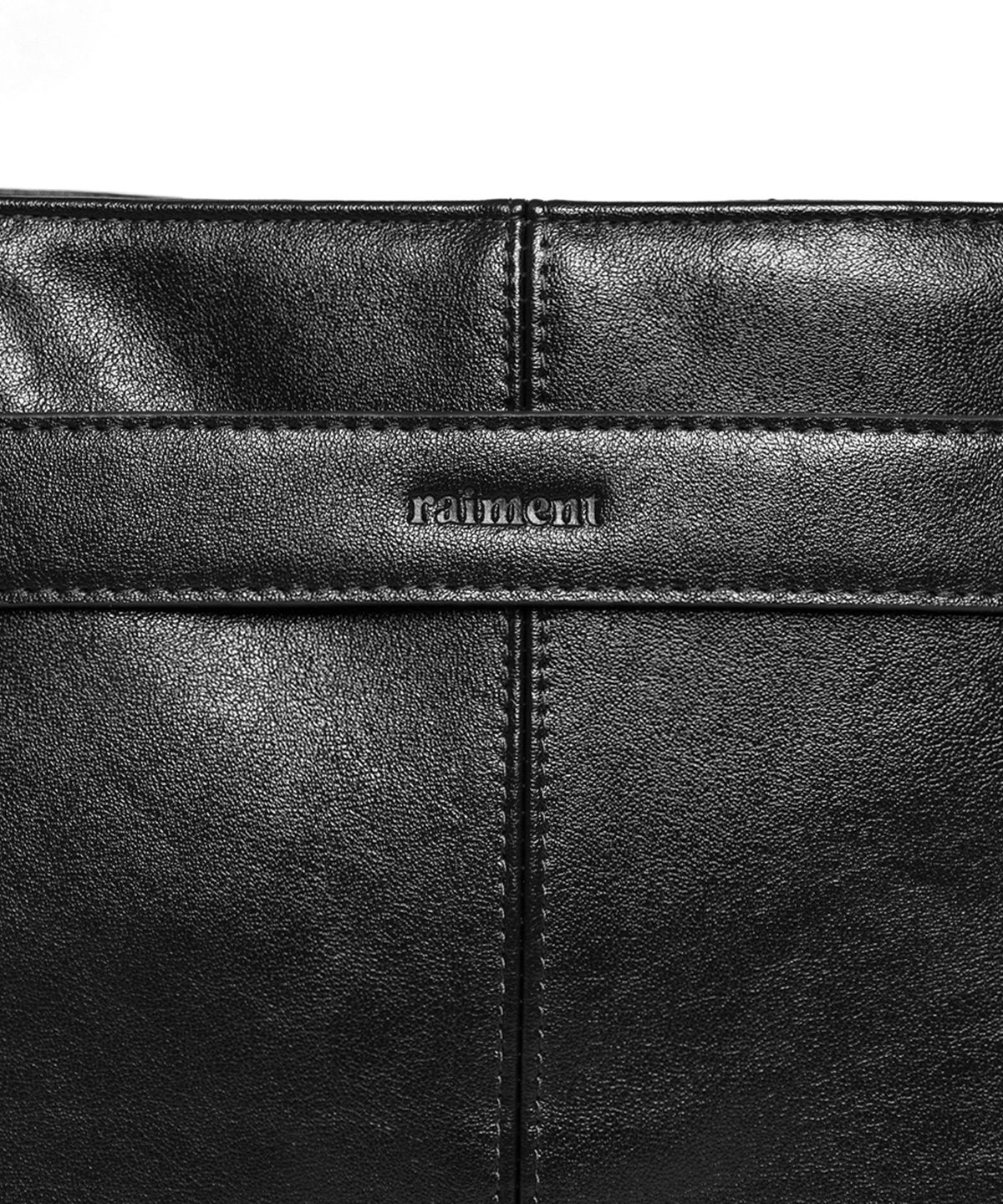 레이몬트(RAIMENT) Stud Strap Boat Bag_Black