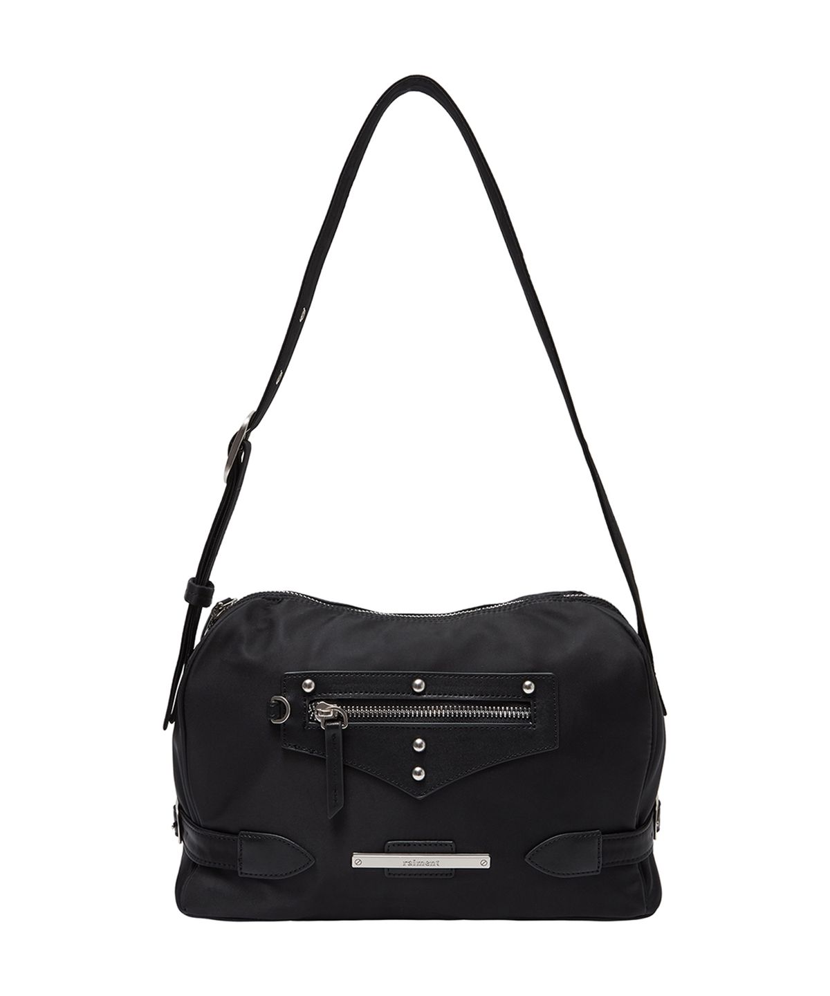 레이몬트(RAIMENT) Side Belt Stud Brick Bag_Black