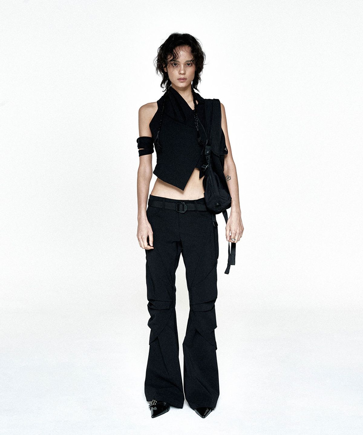 디프런티스(DIFFERENTIS) Crumple Pants (BK)