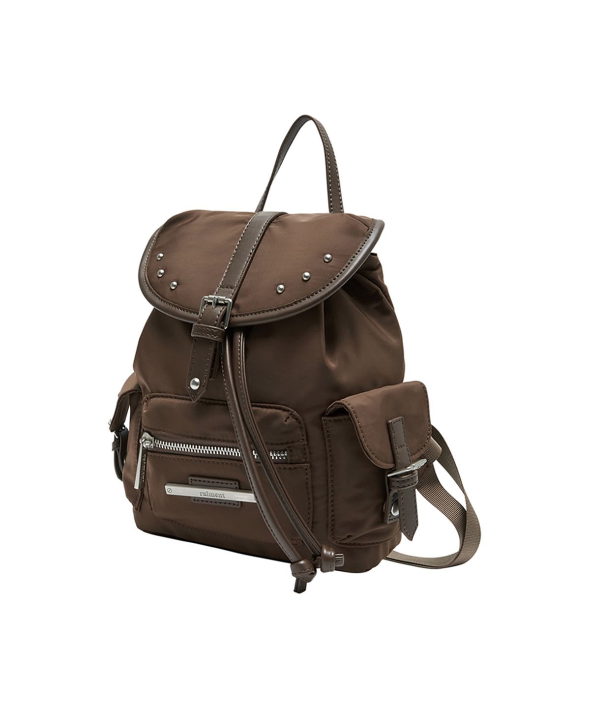레이몬트(RAIMENT) Stud Cover Point Mini Backpack_Brown