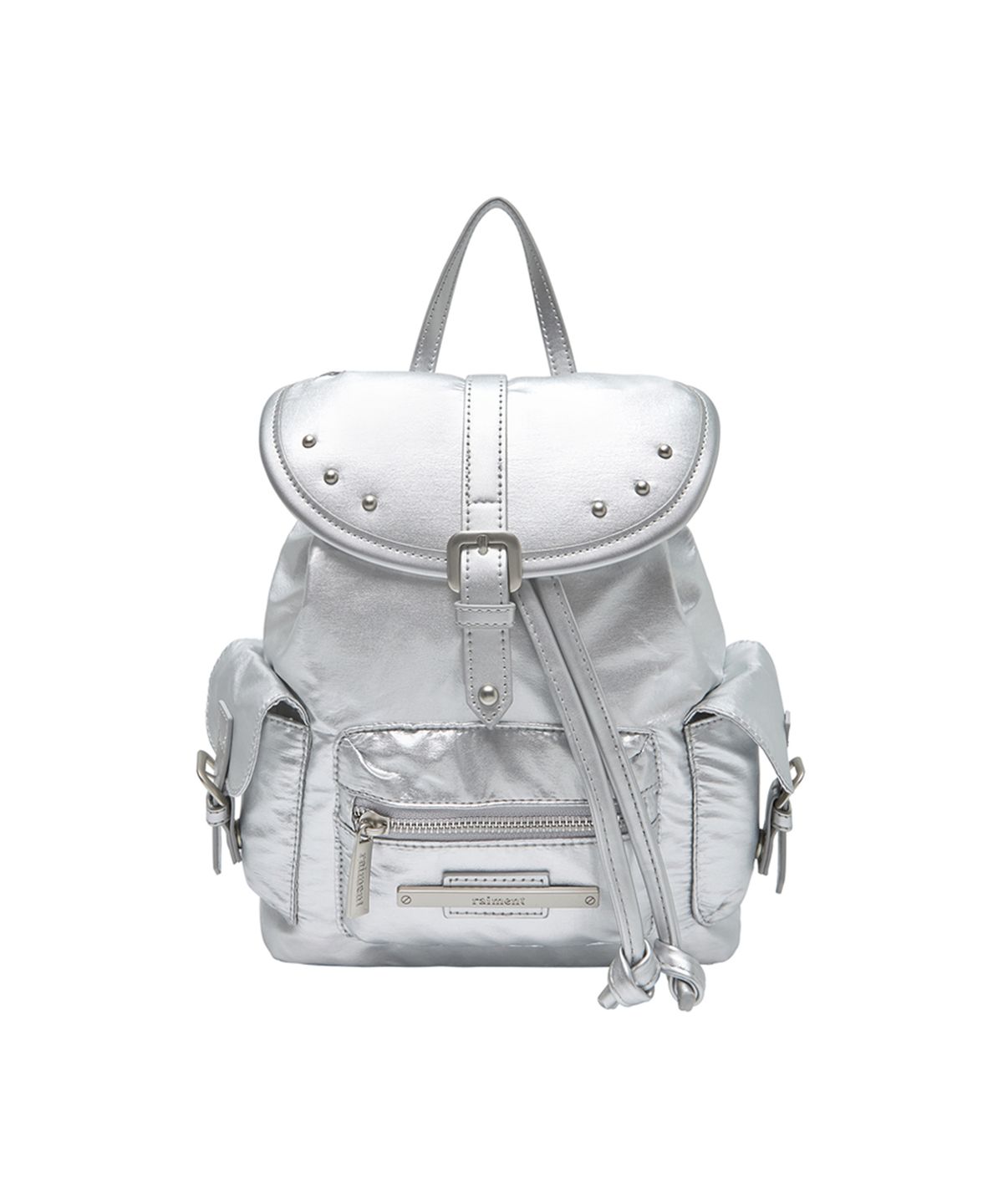 레이몬트(RAIMENT) Stud Cover Point Mini Backpack_Silver