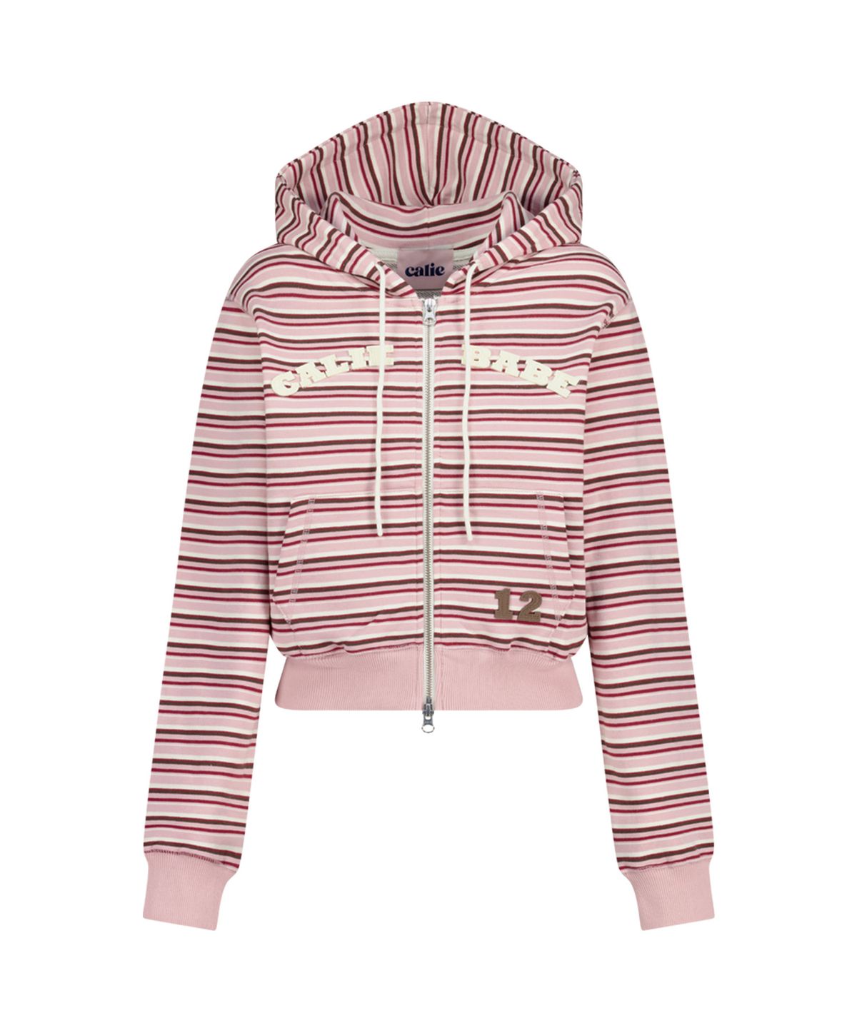 에즈이프 캘리(ASIF CALIE) CALIE BABE STRIPE HOOD ZIP UP PINK