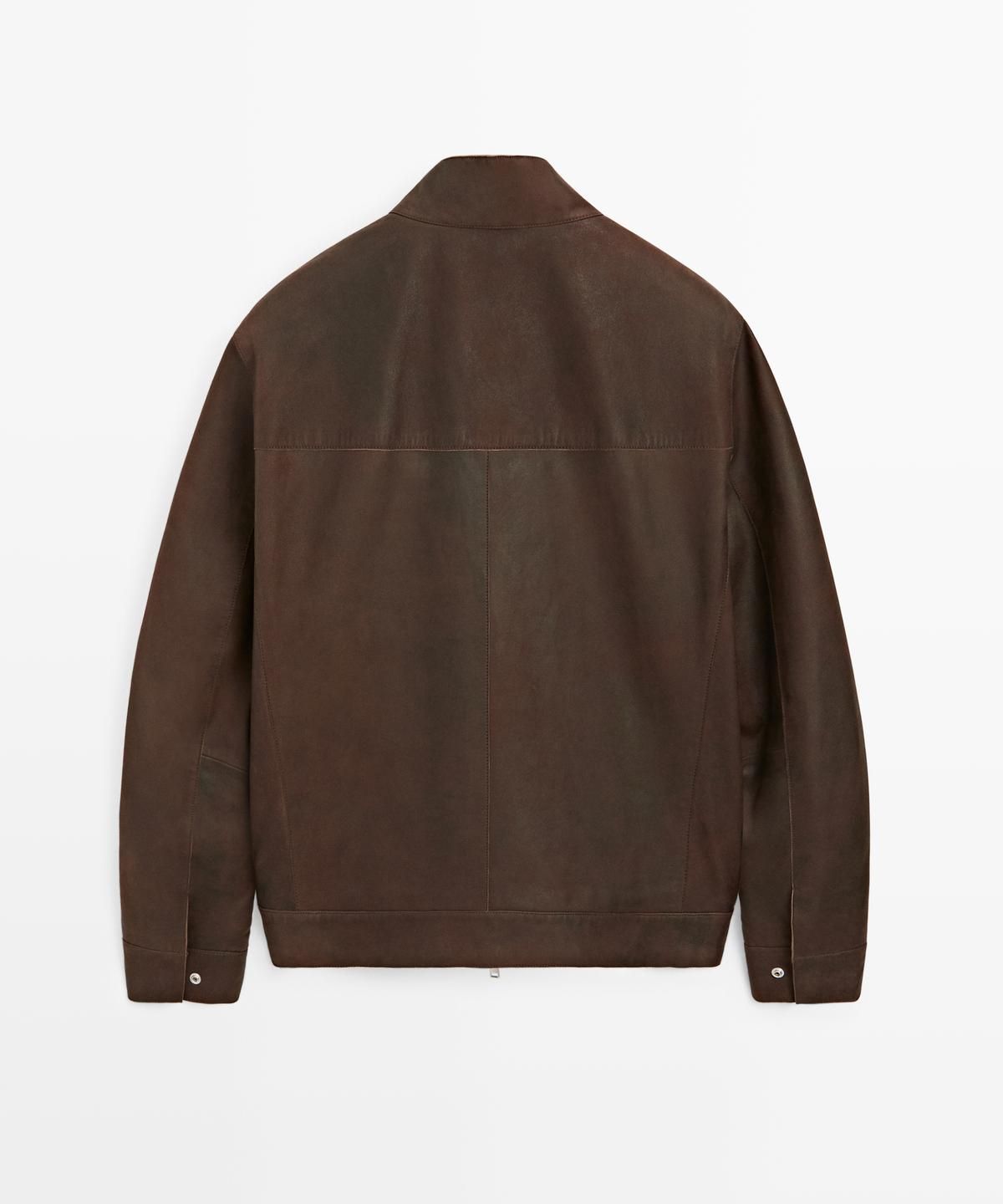 마시모두띠(MASSIMO DUTTI) 나파 스웨이드 레더 재킷