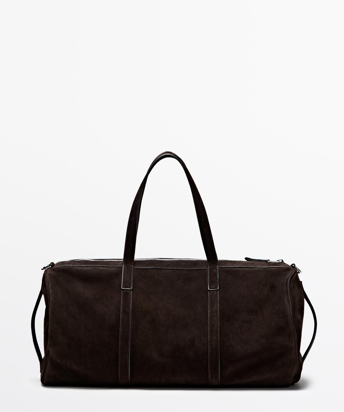 마시모두띠(MASSIMO DUTTI) 스웨이드 가죽 트래블 백