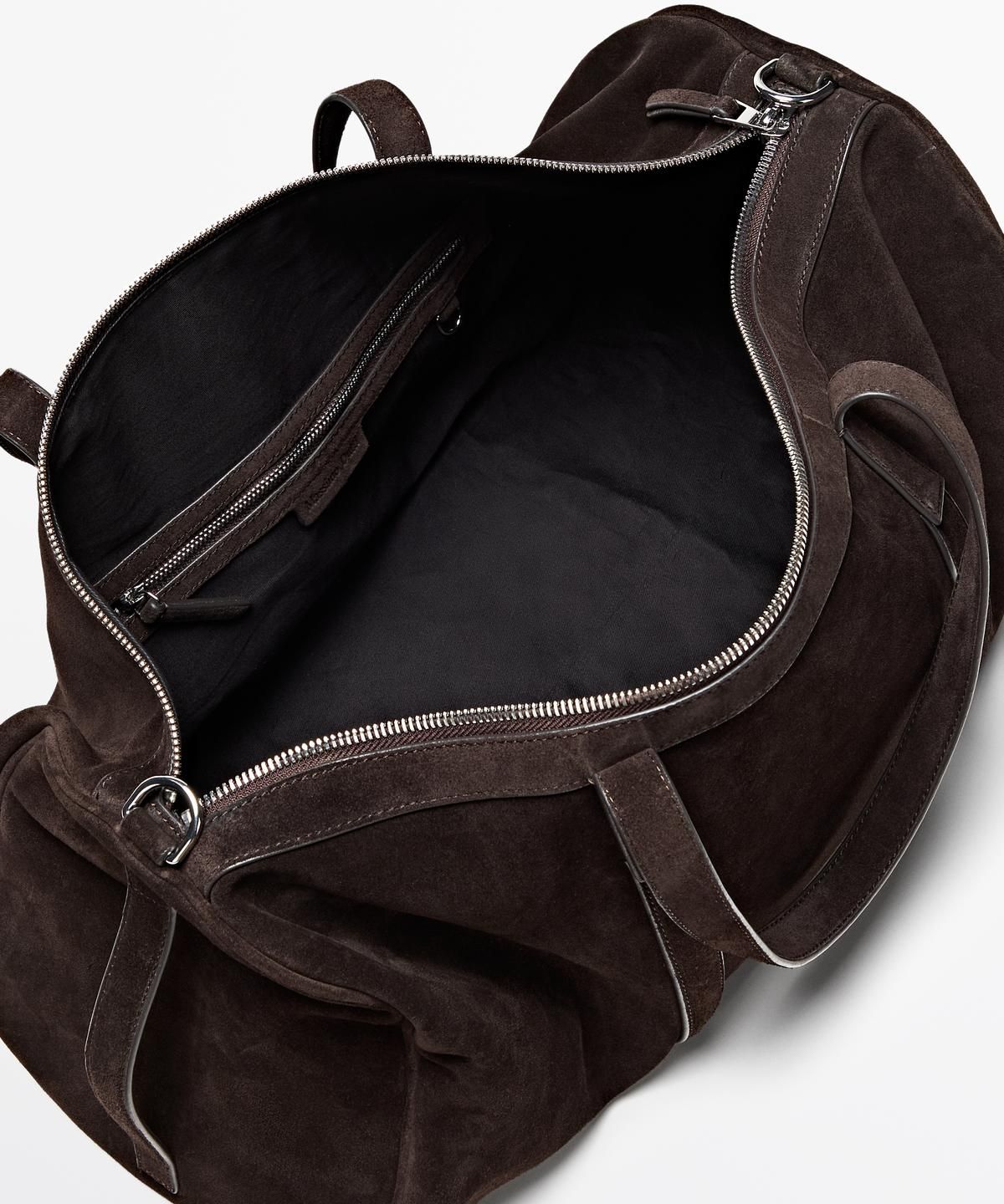 마시모두띠(MASSIMO DUTTI) 스웨이드 가죽 트래블 백