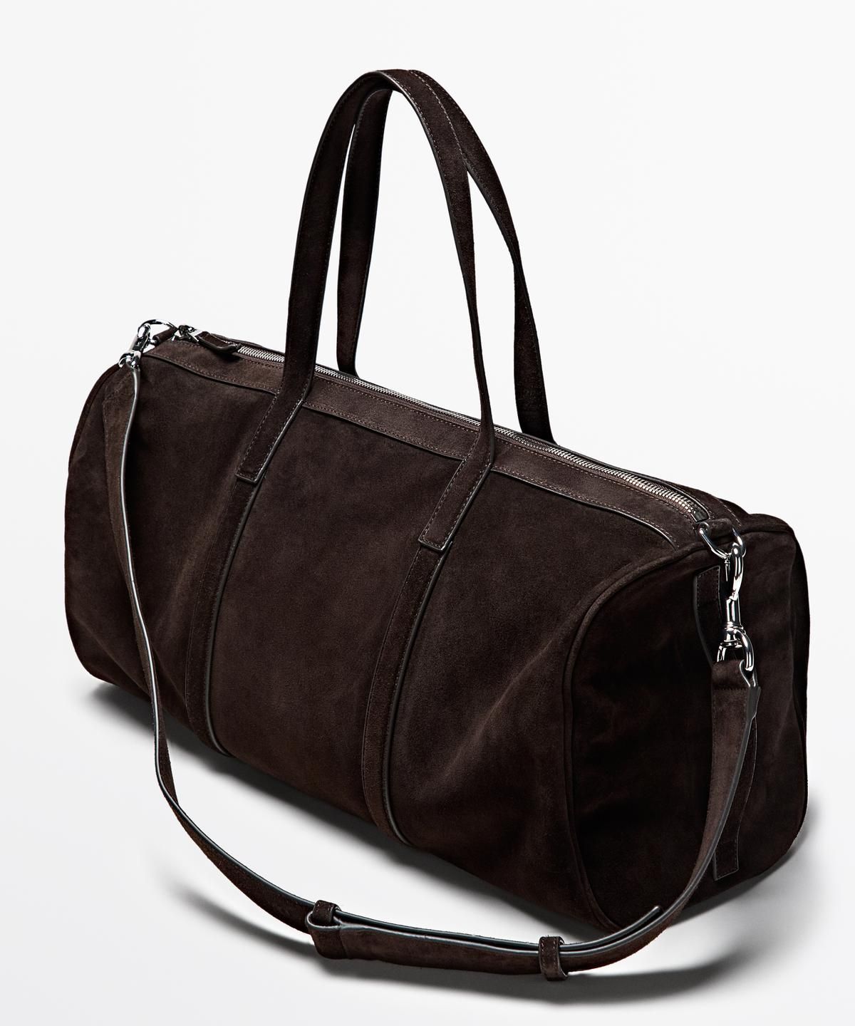 마시모두띠(MASSIMO DUTTI) 스웨이드 가죽 트래블 백