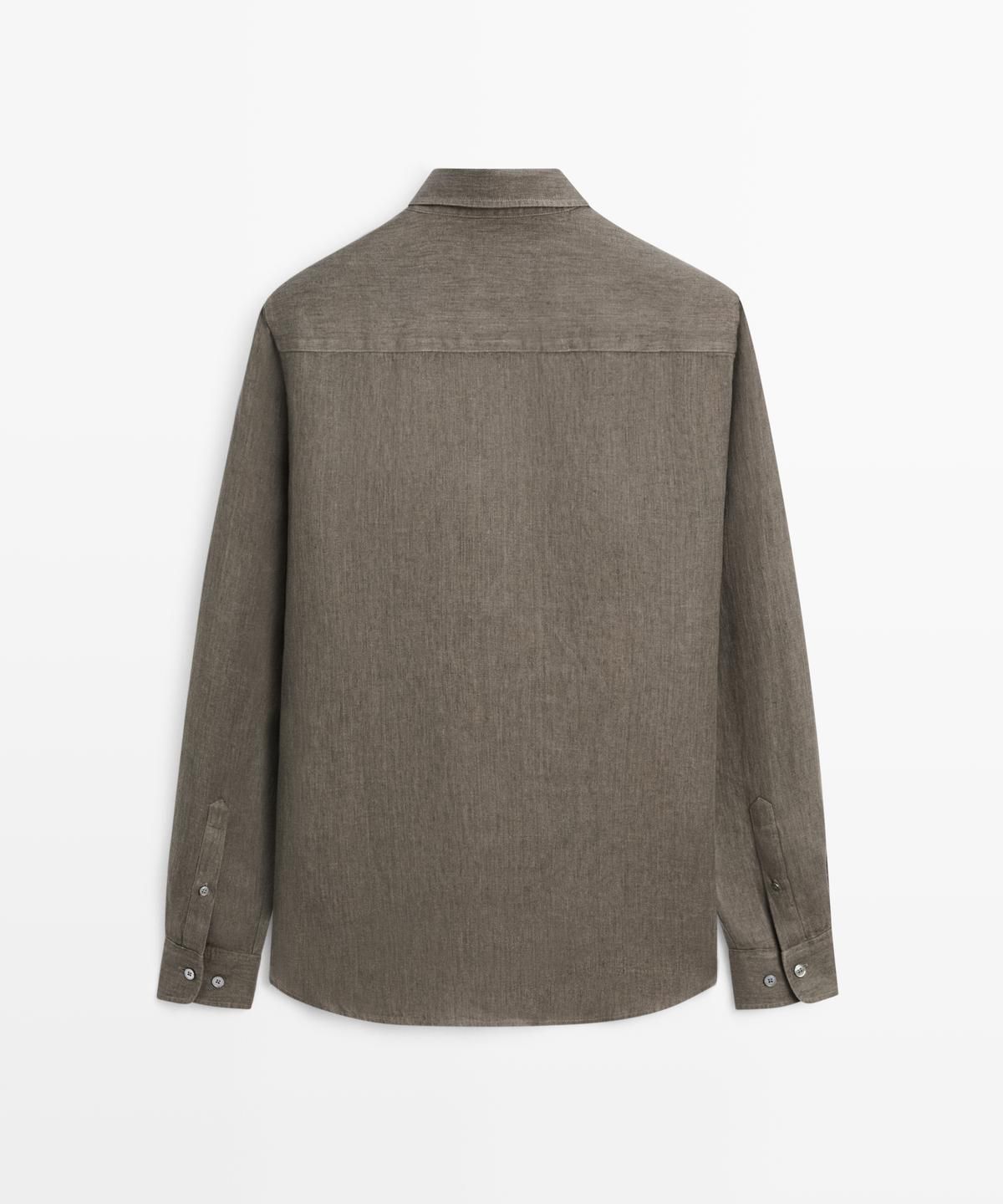 마시모두띠(MASSIMO DUTTI) 100% 린넨 레귤러핏 셔츠