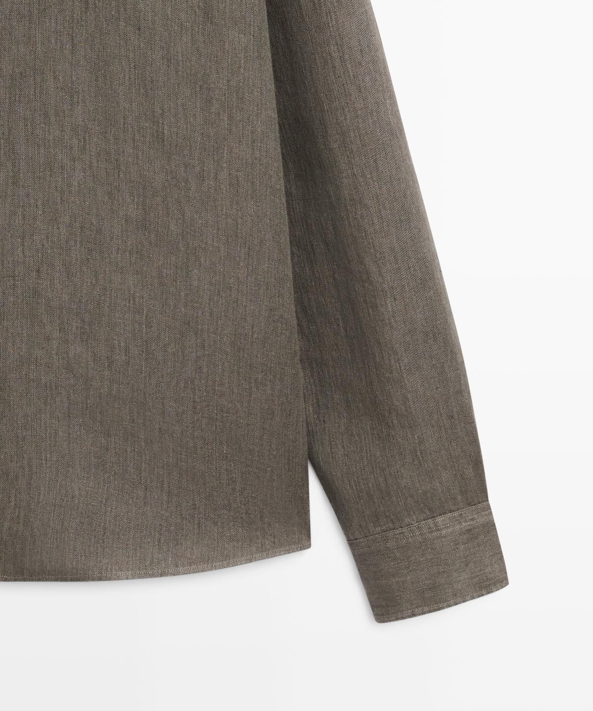 마시모두띠(MASSIMO DUTTI) 100% 린넨 레귤러핏 셔츠