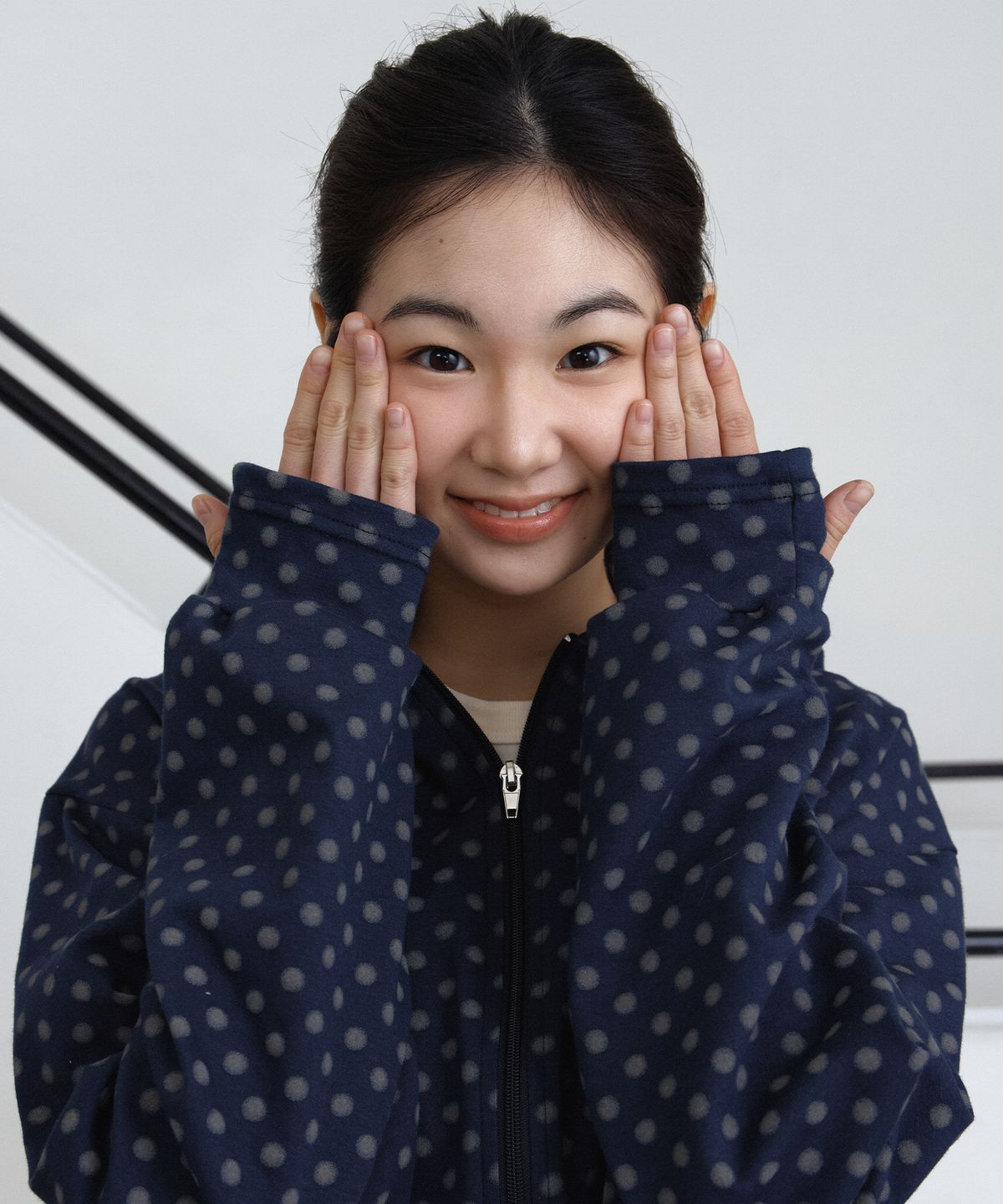 패러킷(PARAKEET) 도트 드리프트 집업 후디 (다크 네이비)